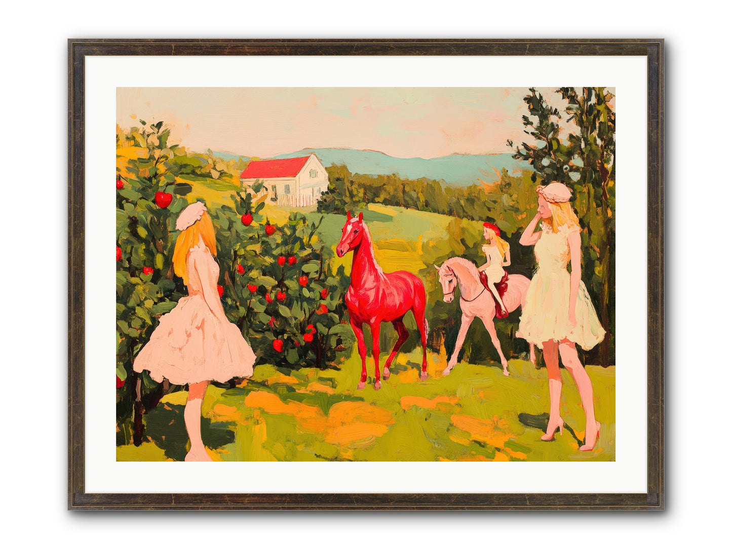 Sweet Secret Grove Framed Print - Slimwoods Black/Gold 32x24