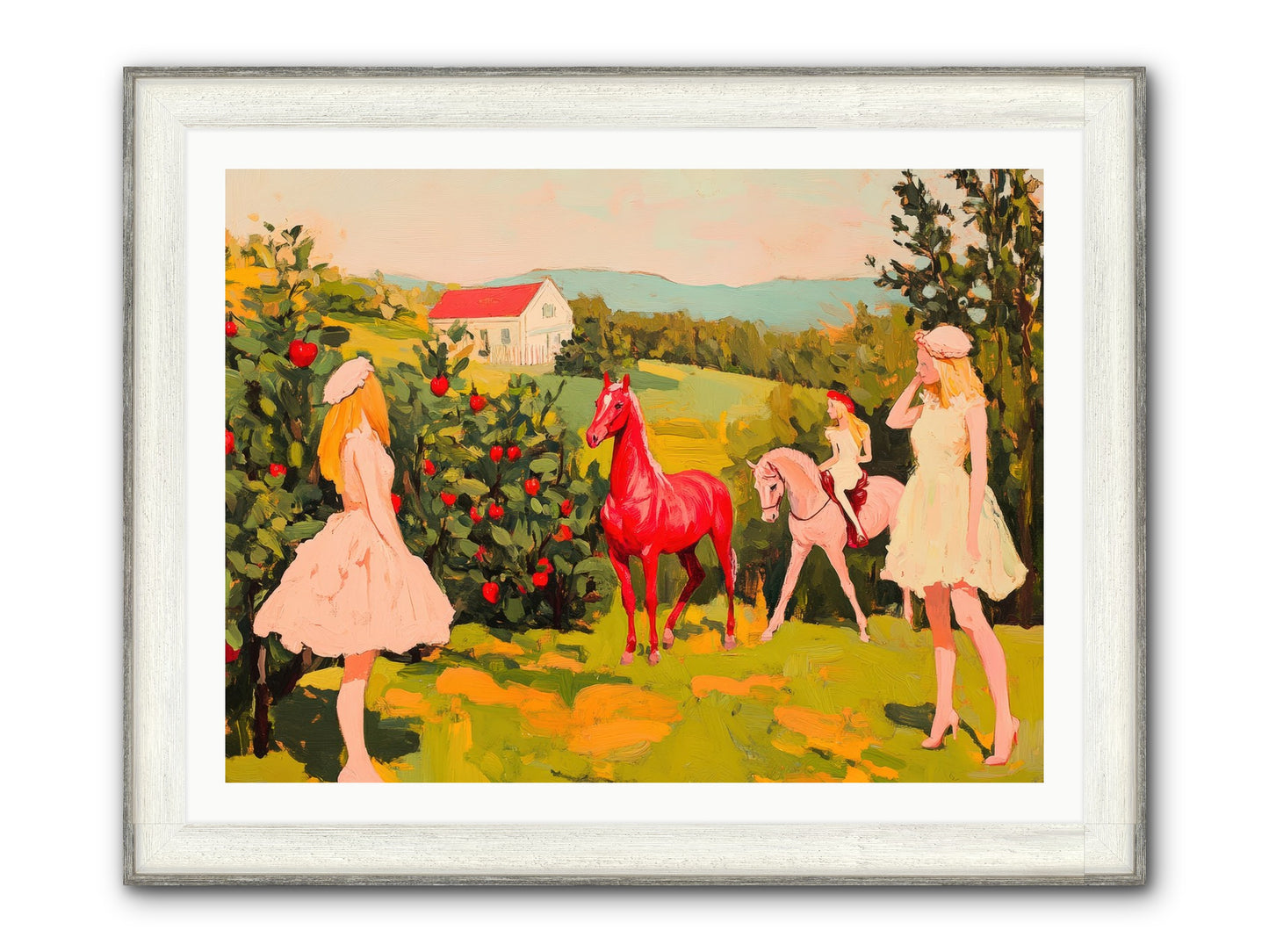 Sweet Secret Grove Framed Print - Driftwood White 40x30
