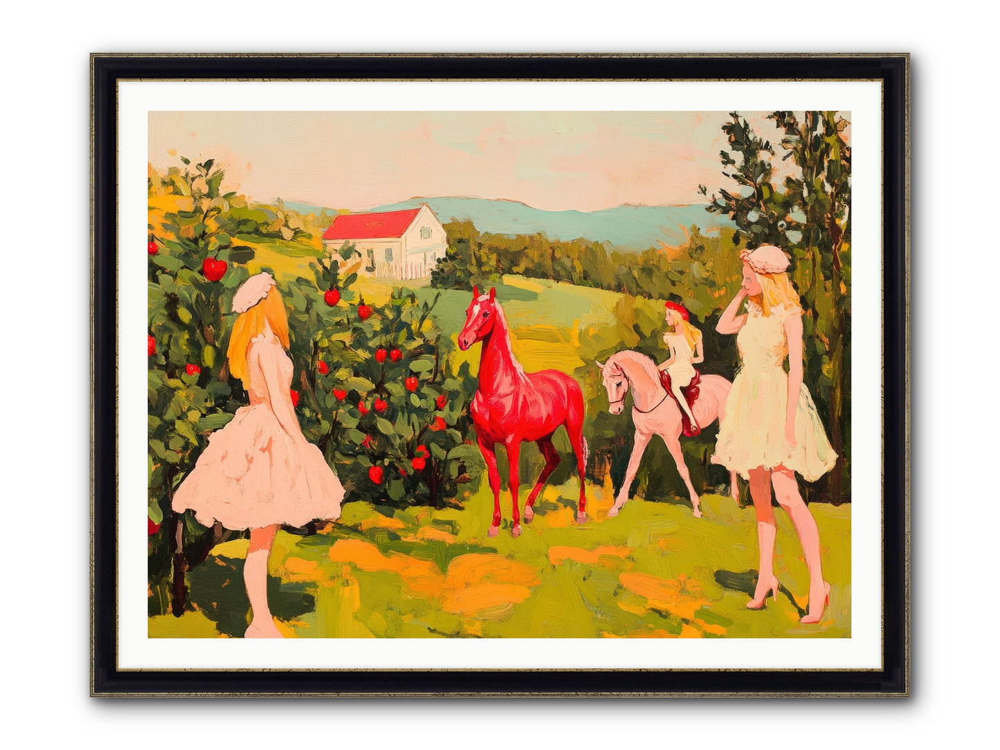 Sweet Secret Grove Framed Print - Black & Gold 48x36