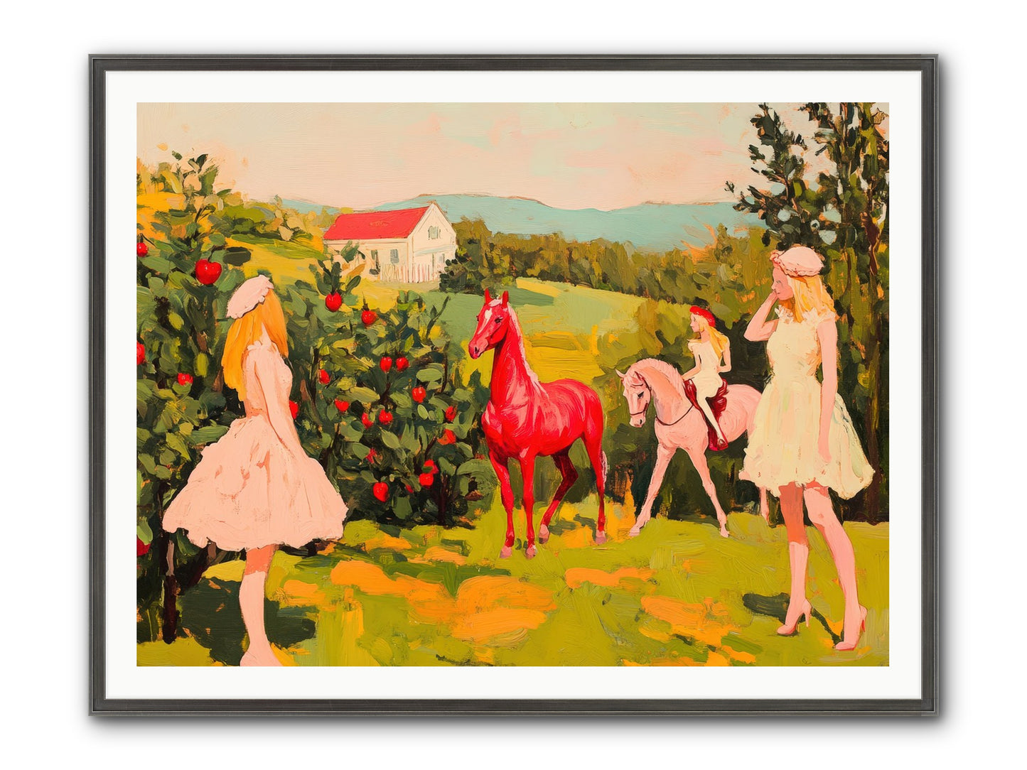 Sweet Secret Grove Framed Print - Slimwoods Black/Silver 48x36