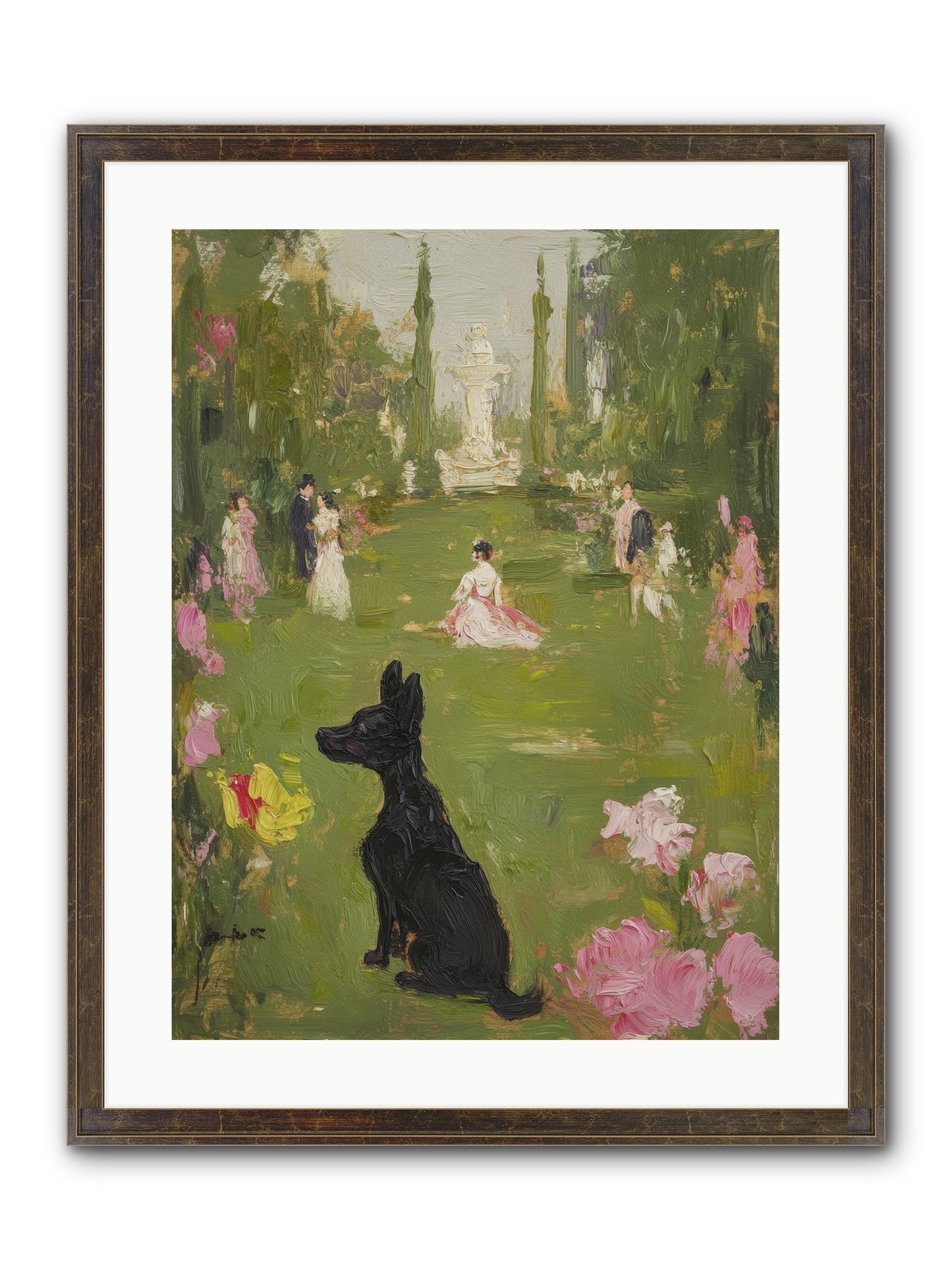 Sweet Serenity Framed Print - Slimwoods Black/Gold 18x24