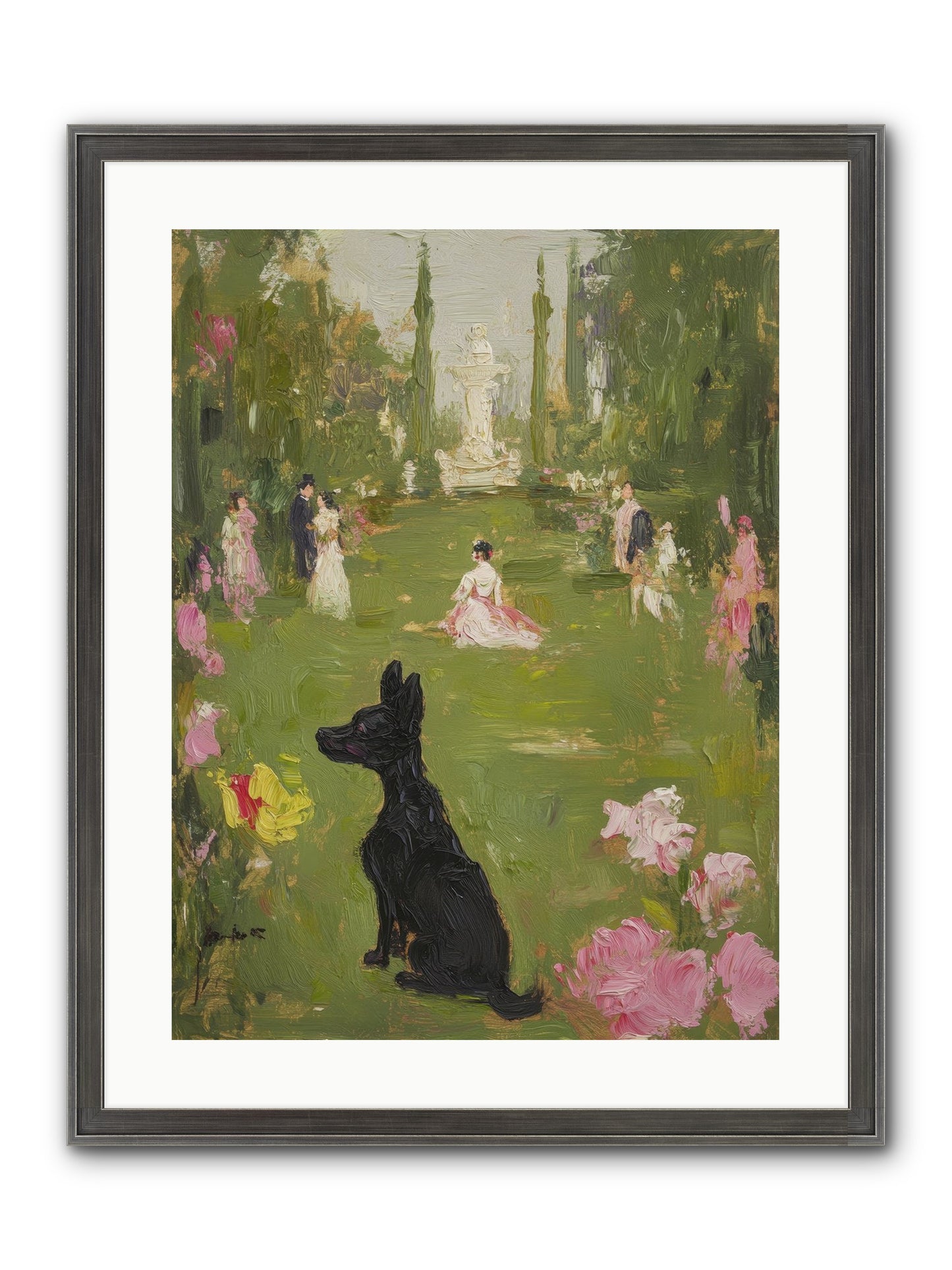 Sweet Serenity Framed Print - Slimwoods Black/Silver 18x24