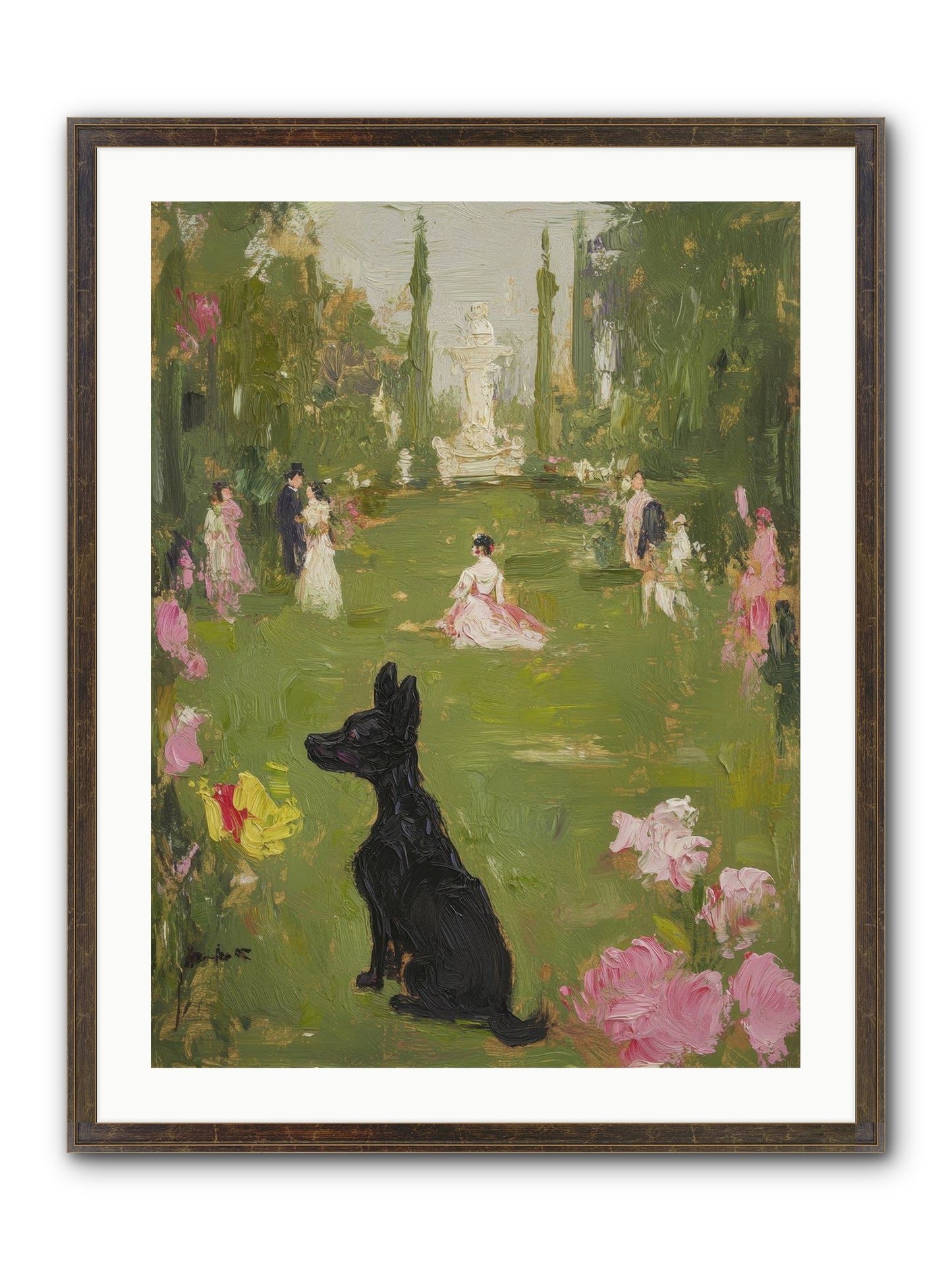Sweet Serenity Framed Print - Slimwoods Black/Gold 24x32