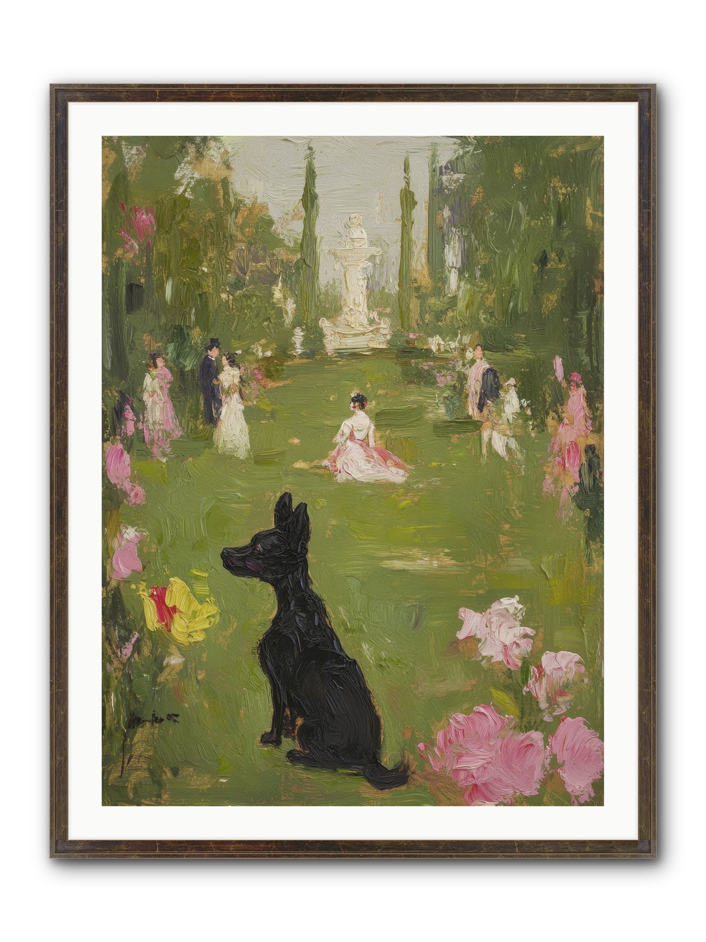 Sweet Serenity Framed Print - Slimwoods Black/Gold 30x40