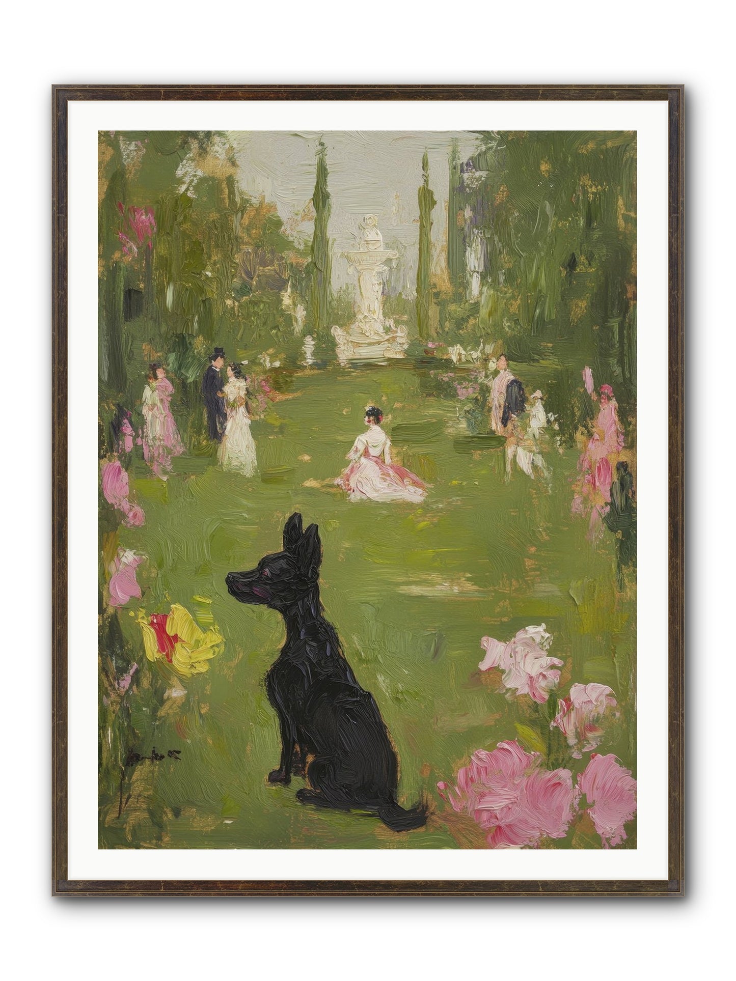 Sweet Serenity Framed Print - Slimwoods Black/Gold 36x48