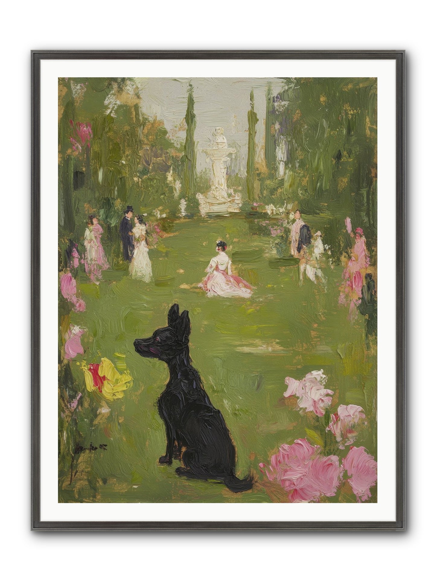 Sweet Serenity Framed Print - Slimwoods Black/Silver 36x48