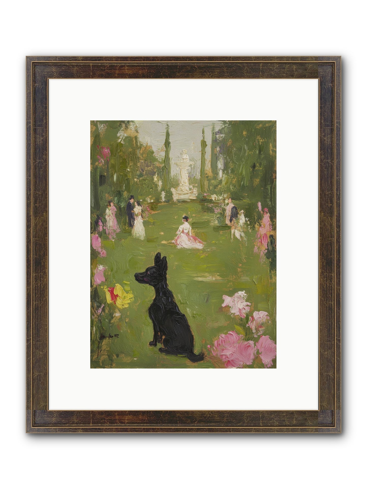 Sweet Serenity Framed Print - Slimwoods Black/Gold 9x12