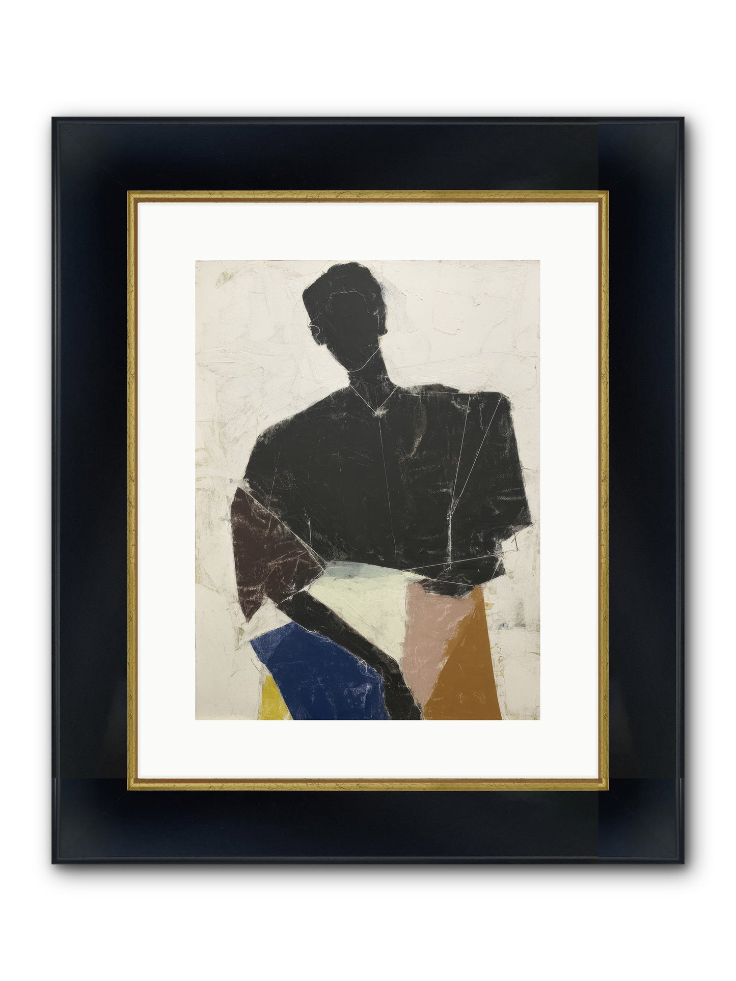 Sweet Solitude Framed Print - Wide Black w/Gold 12x16