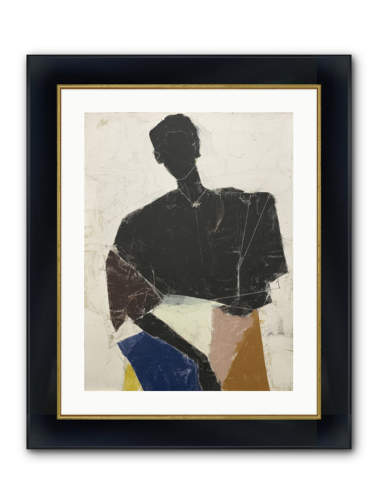 Sweet Solitude Framed Print - Wide Black w/Gold 18x24