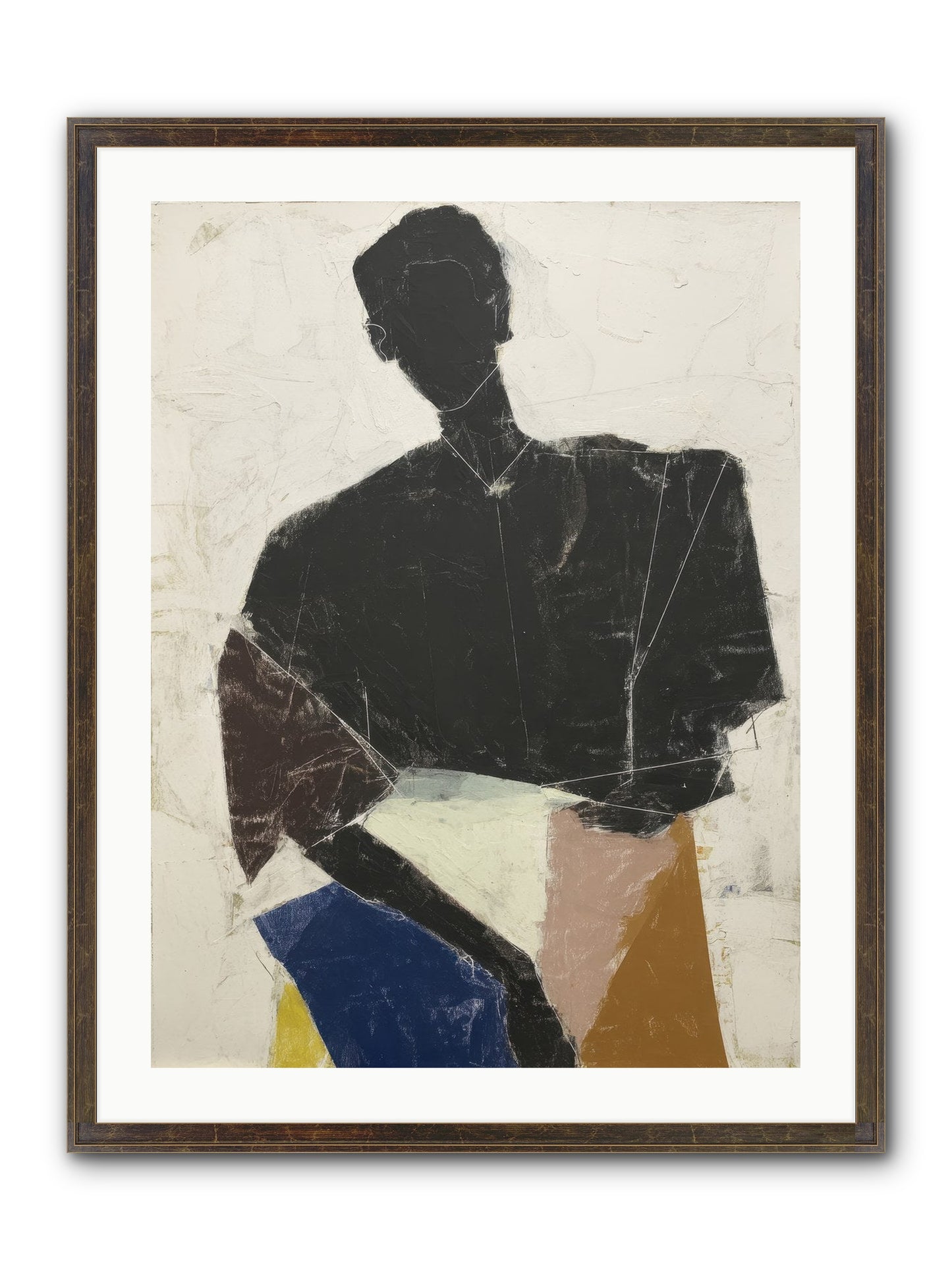 Sweet Solitude Framed Print - Slimwoods Black/Gold 24x32