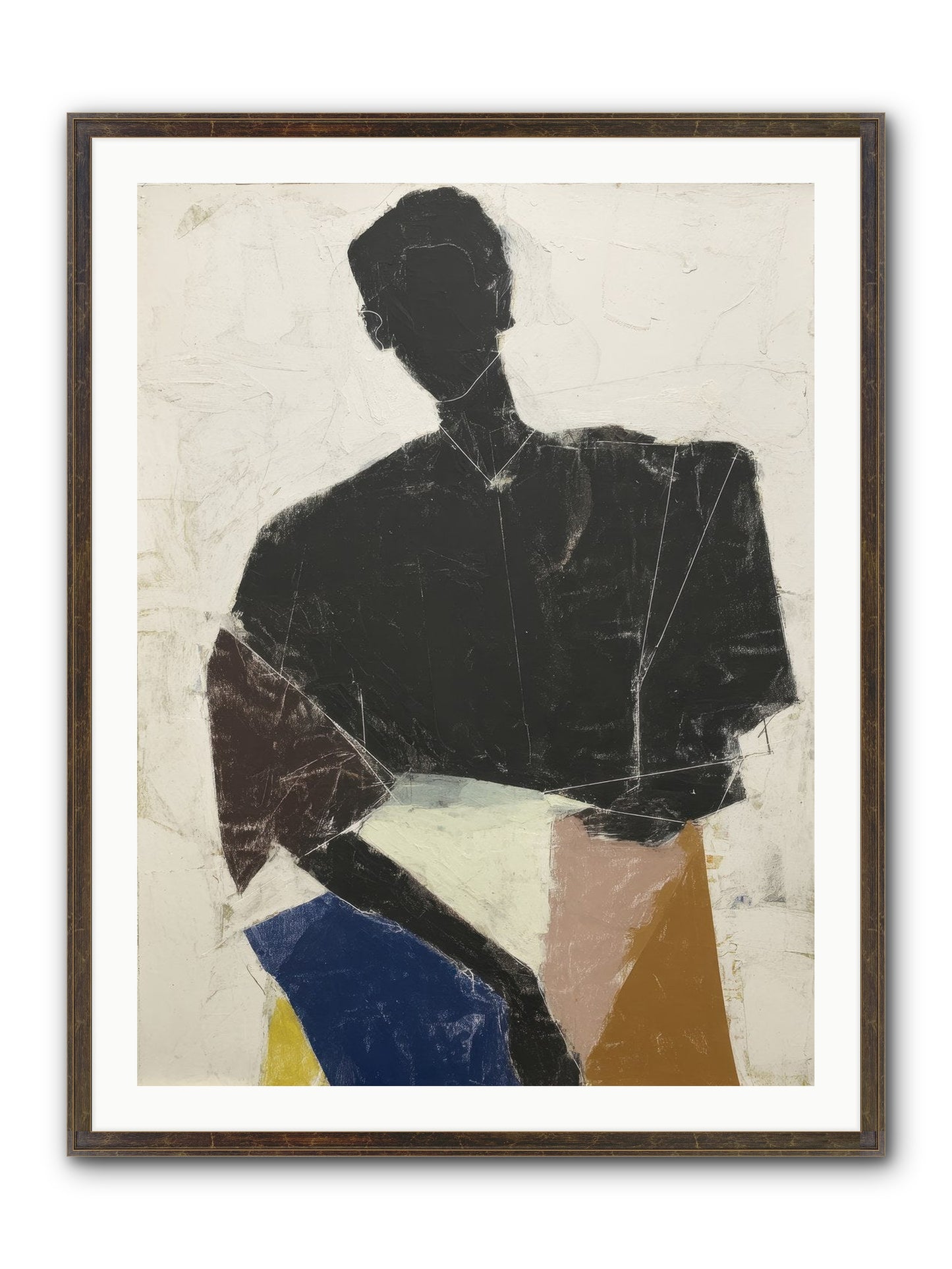 Sweet Solitude Framed Print - Slimwoods Black/Gold 30x40
