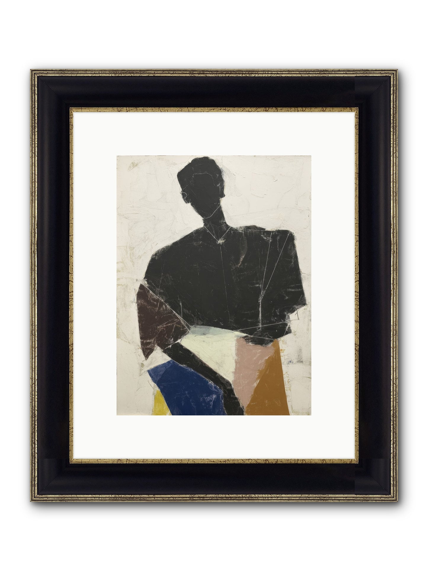 Sweet Solitude Framed Print - Black & Gold 9x12