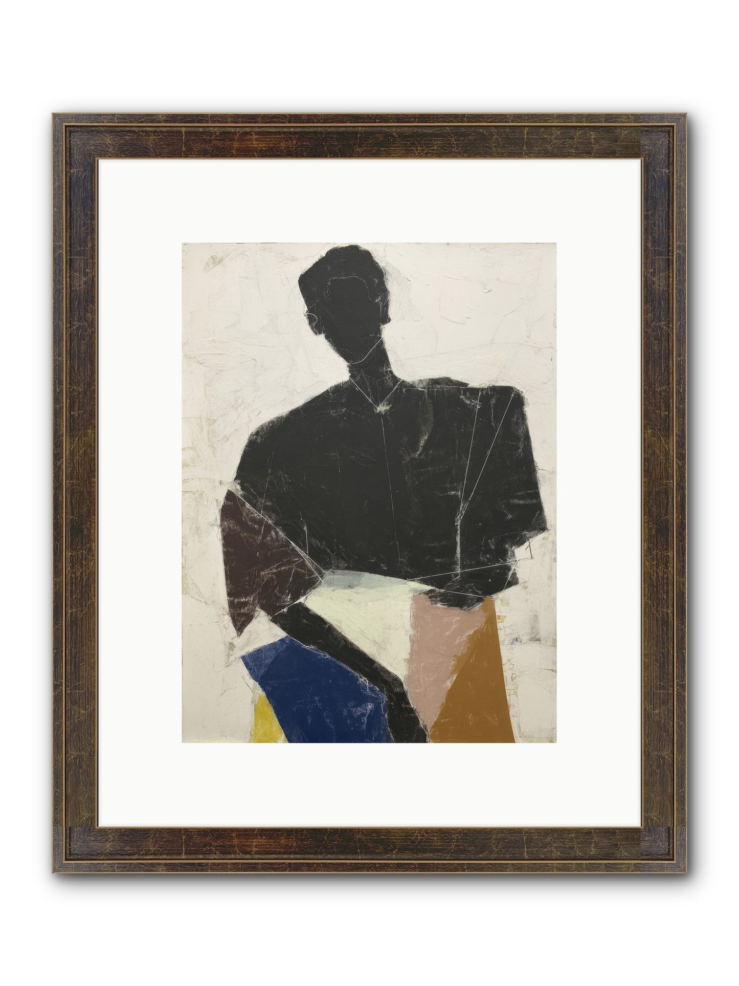 Sweet Solitude Framed Print - Slimwoods Black/Gold 9x12