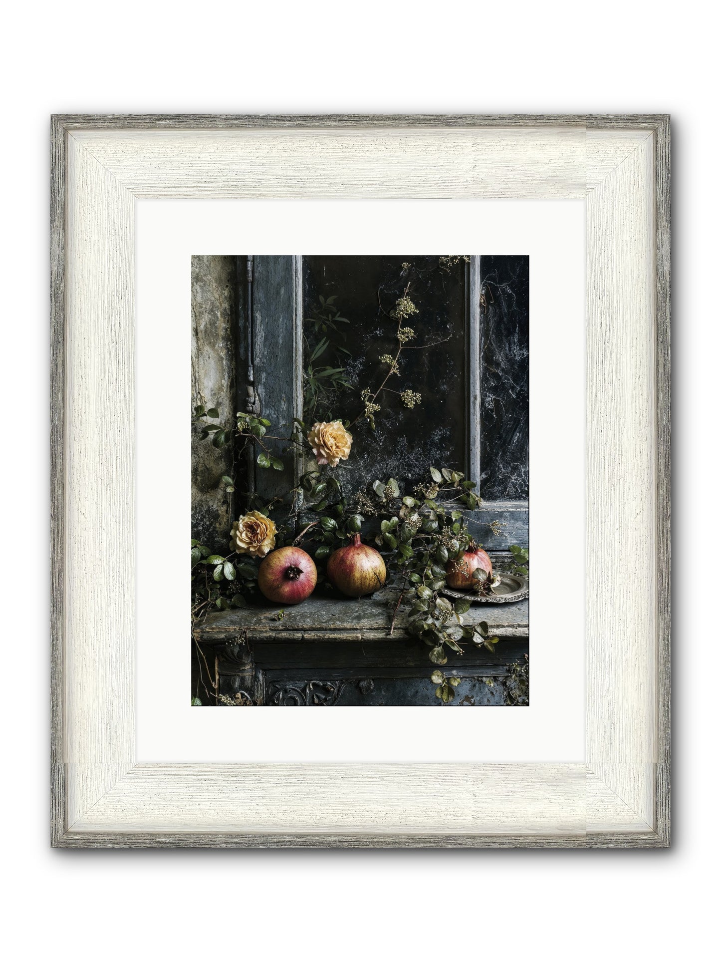 Sweet Surrender Framed Print - Driftwood White 12x16