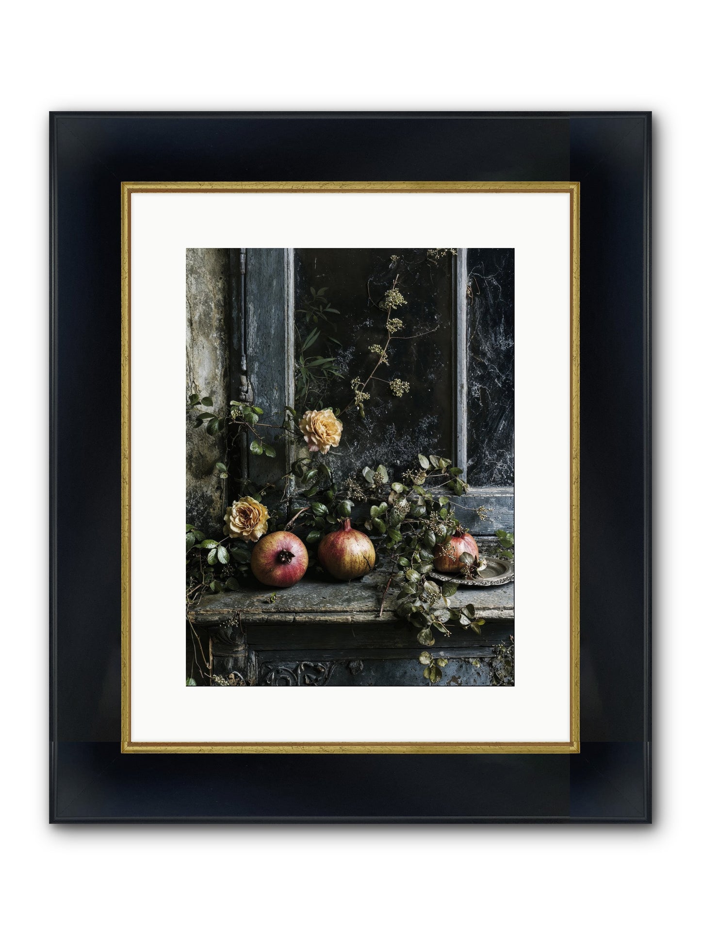 Sweet Surrender Framed Print - Wide Black w/Gold 12x16
