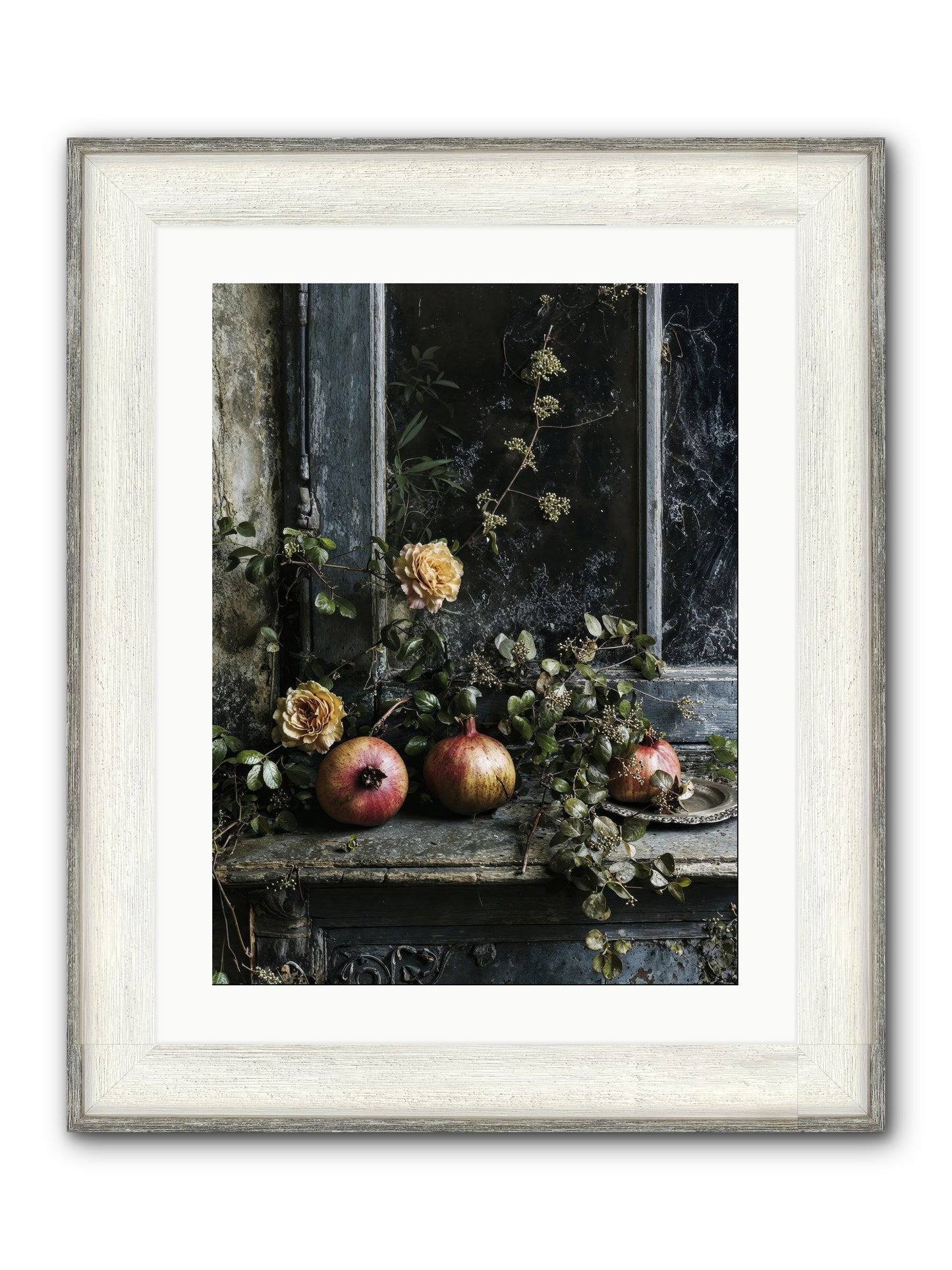Sweet Surrender Framed Print - Driftwood White 18x24