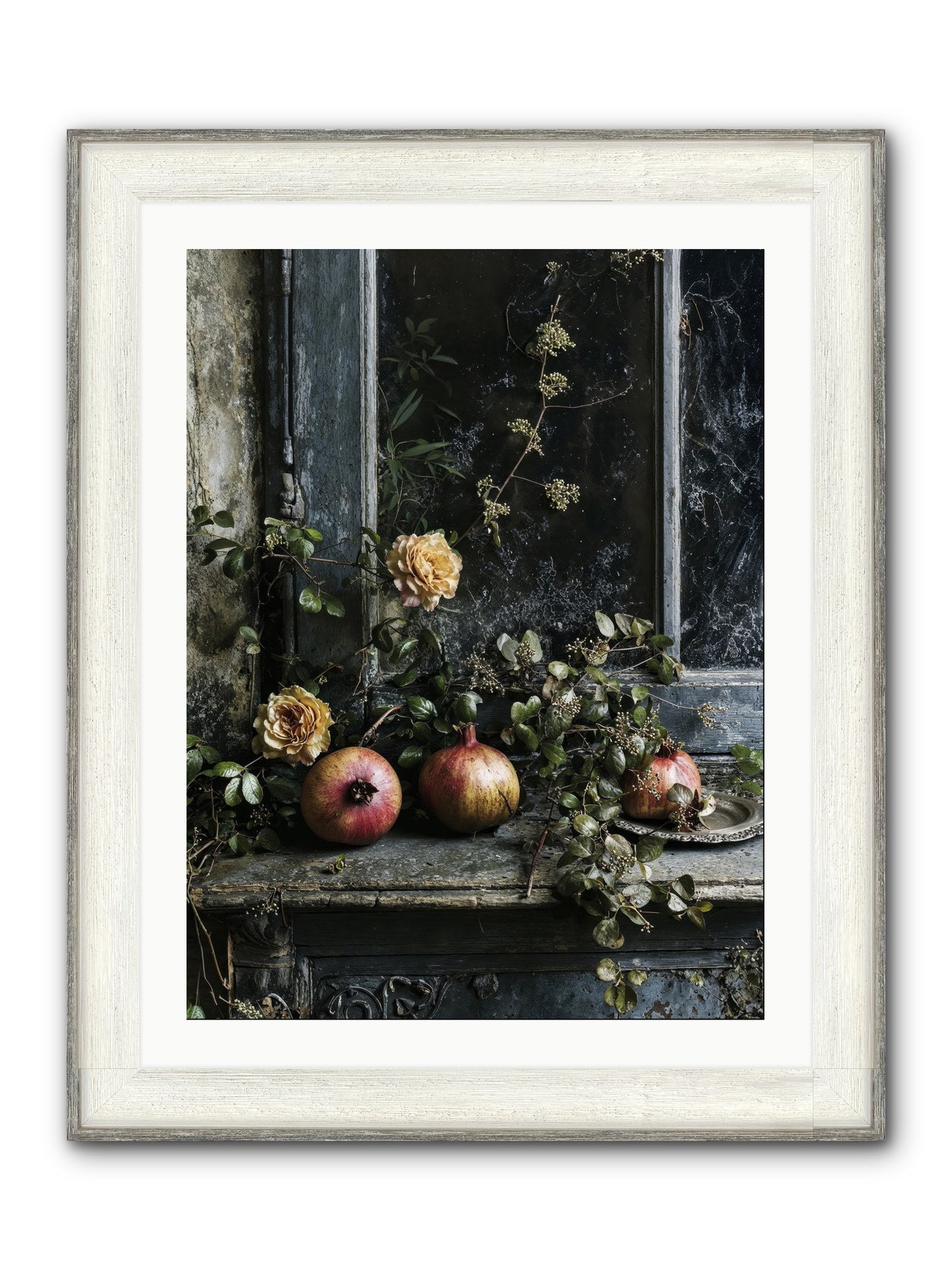 Sweet Surrender Framed Print - Driftwood White 24x32