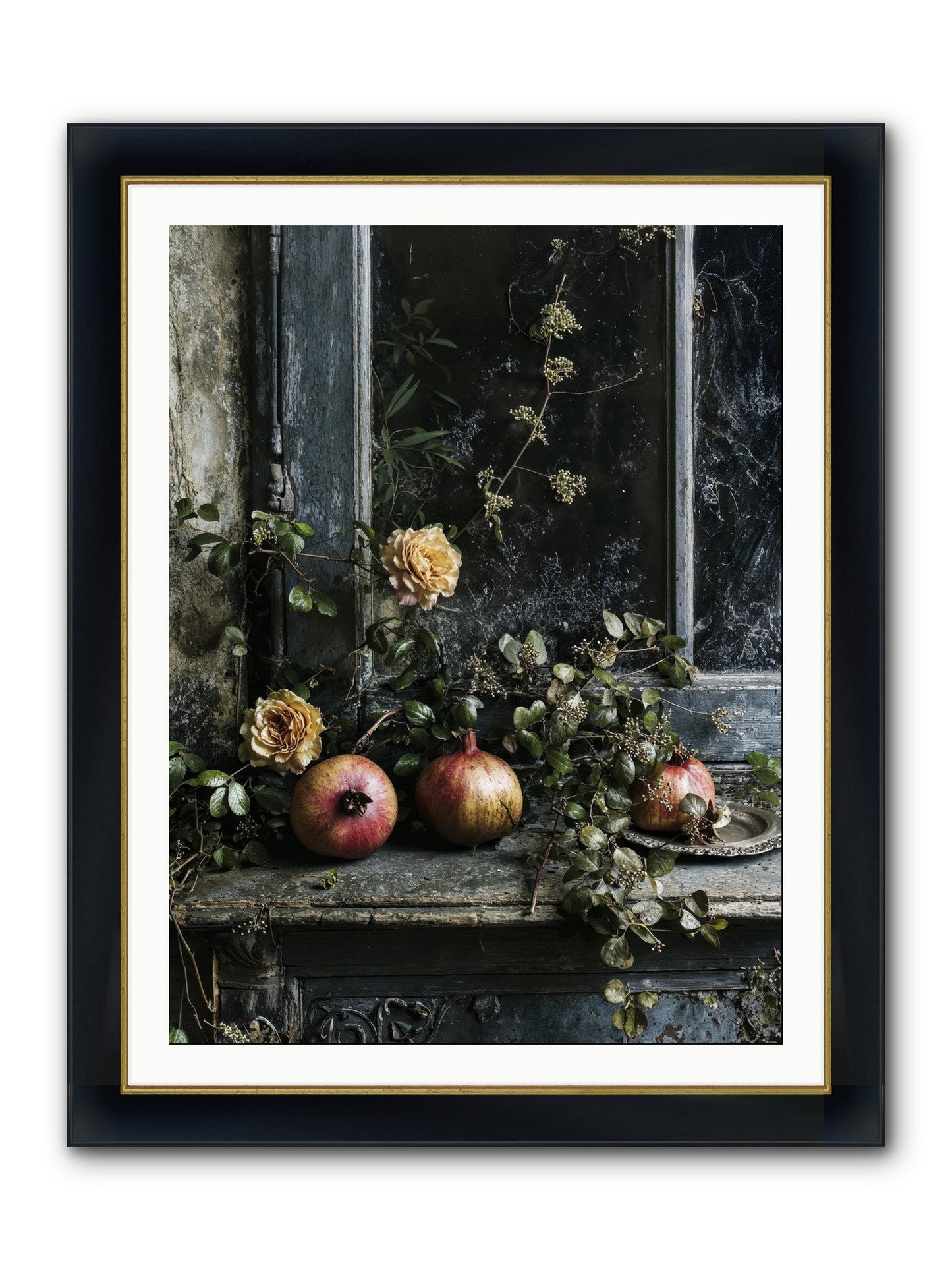 Sweet Surrender Framed Print - Wide Black w/Gold 30x40