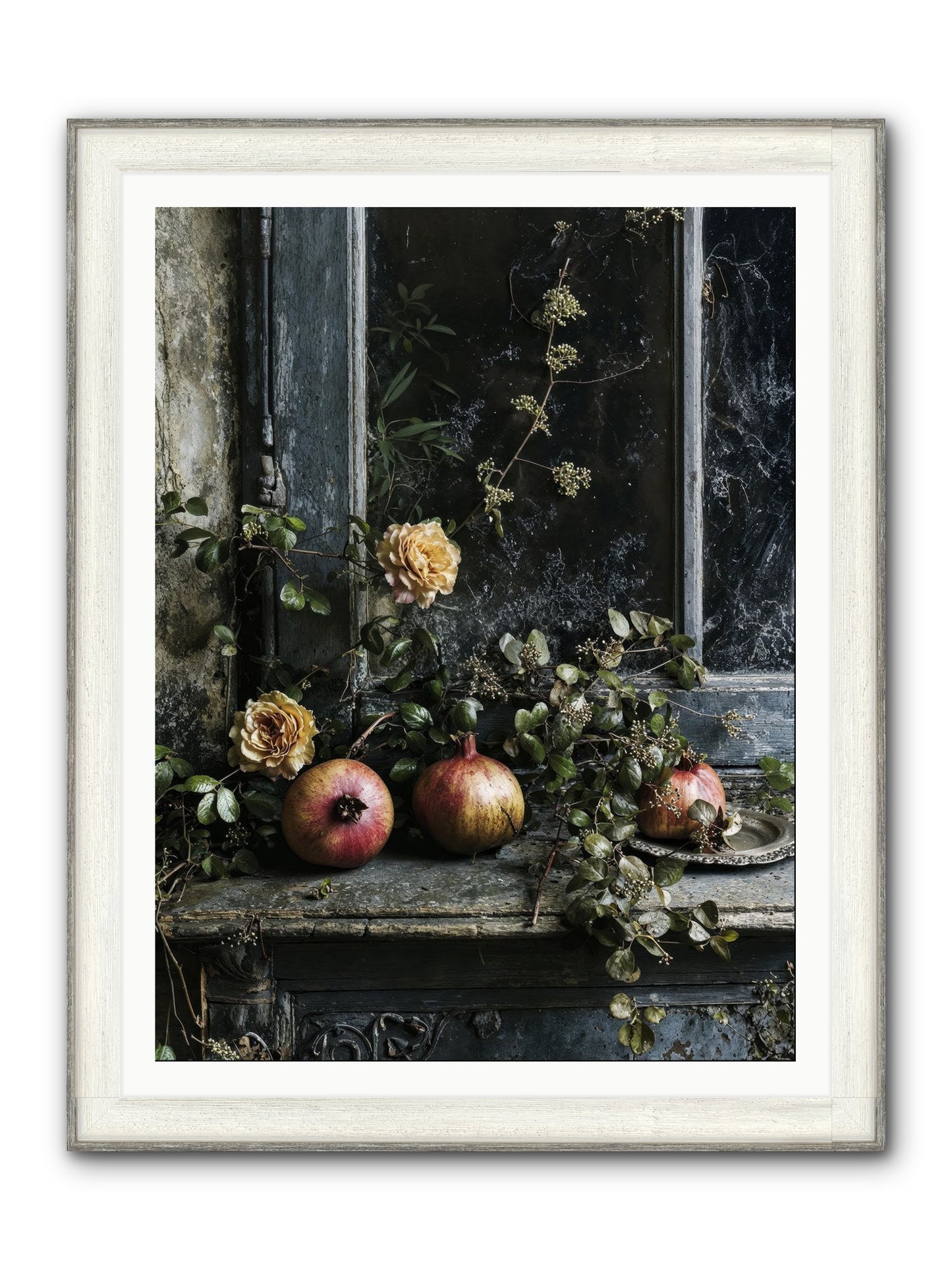 Sweet Surrender Framed Print - Driftwood White 36x48