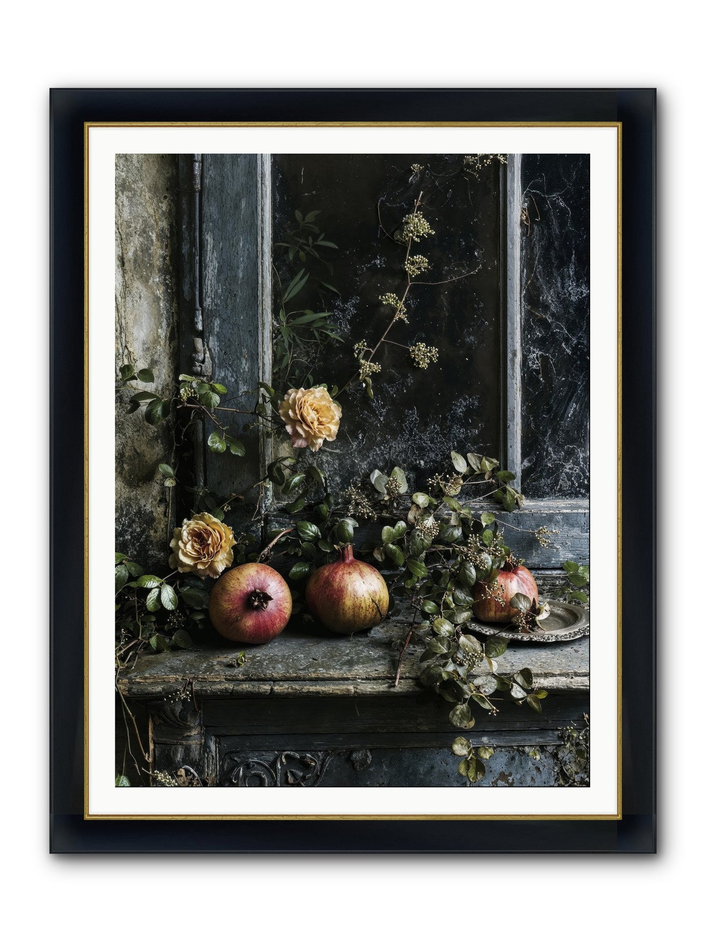 Sweet Surrender Framed Print - Wide Black w/Gold 36x48