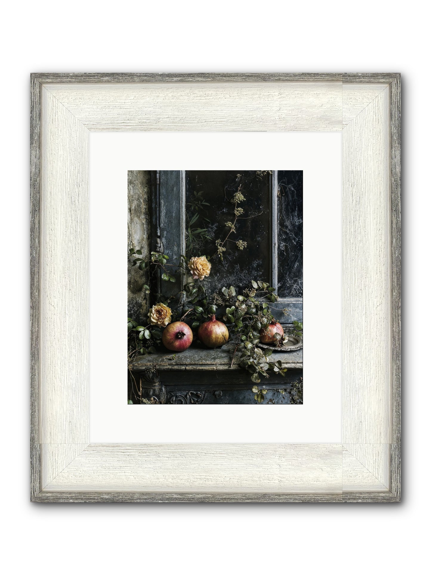 Sweet Surrender Framed Print - Driftwood White 9x12