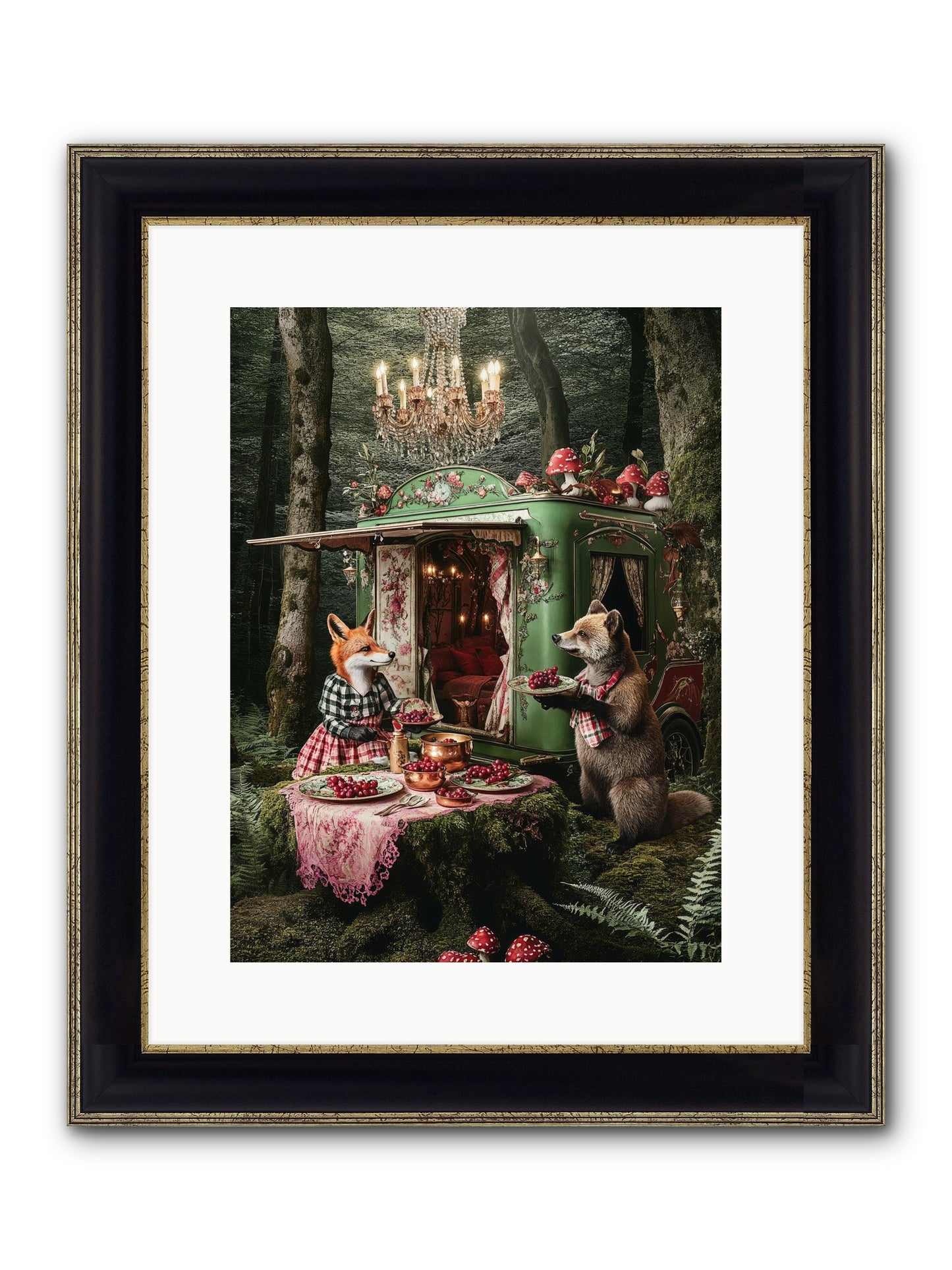 Sweet Things Shine True Framed Print - Black & Gold 12x16