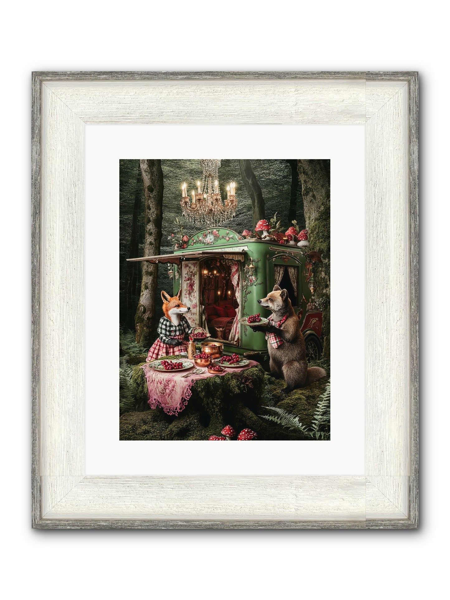 Sweet Things Shine True Framed Print - Driftwood White 12x16
