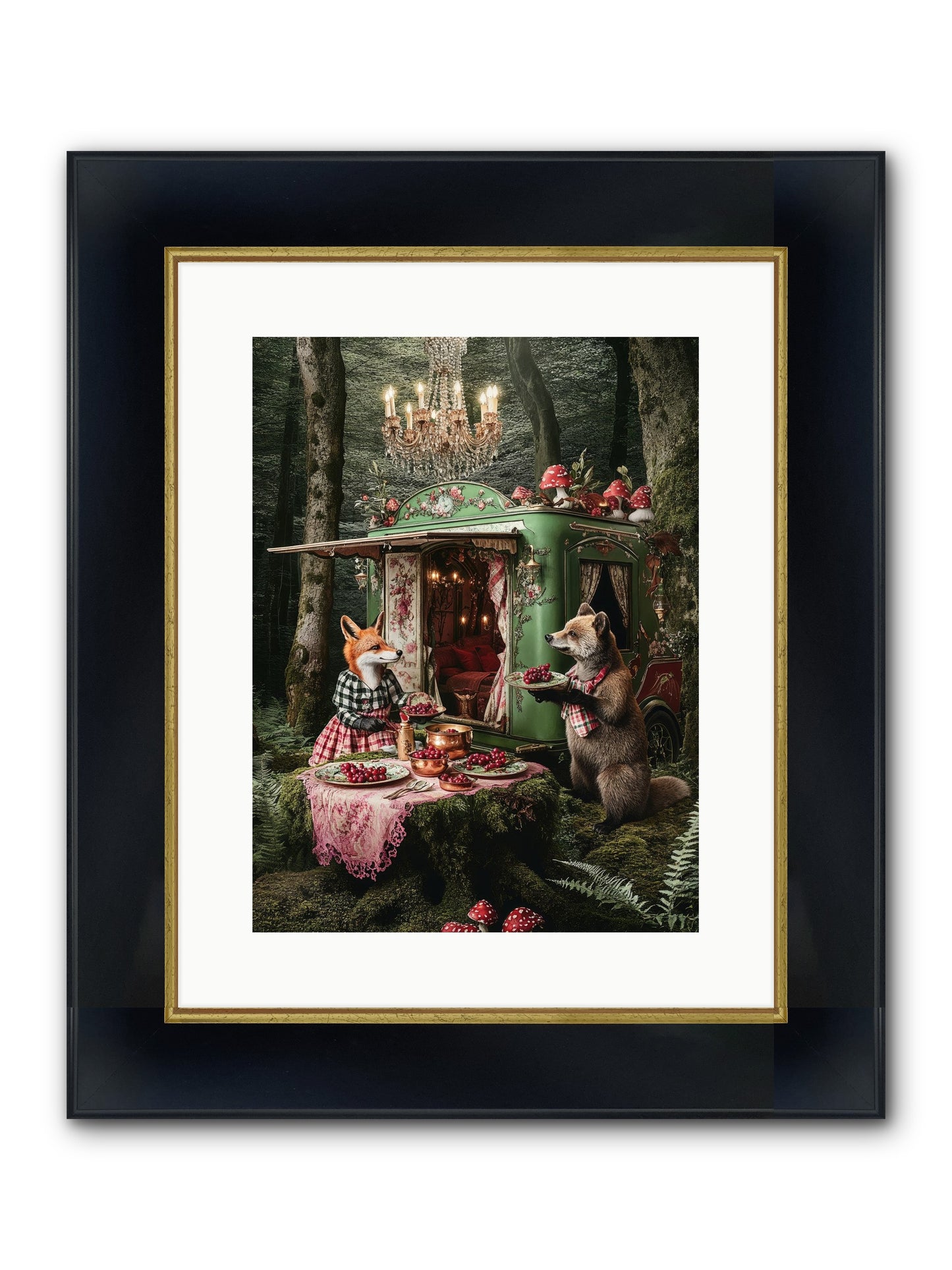Sweet Things Shine True Framed Print - Wide Black w/Gold 12x16