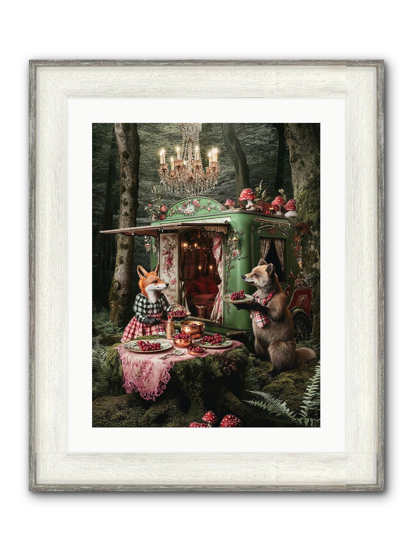 Sweet Things Shine True Framed Print - Driftwood White 18x24
