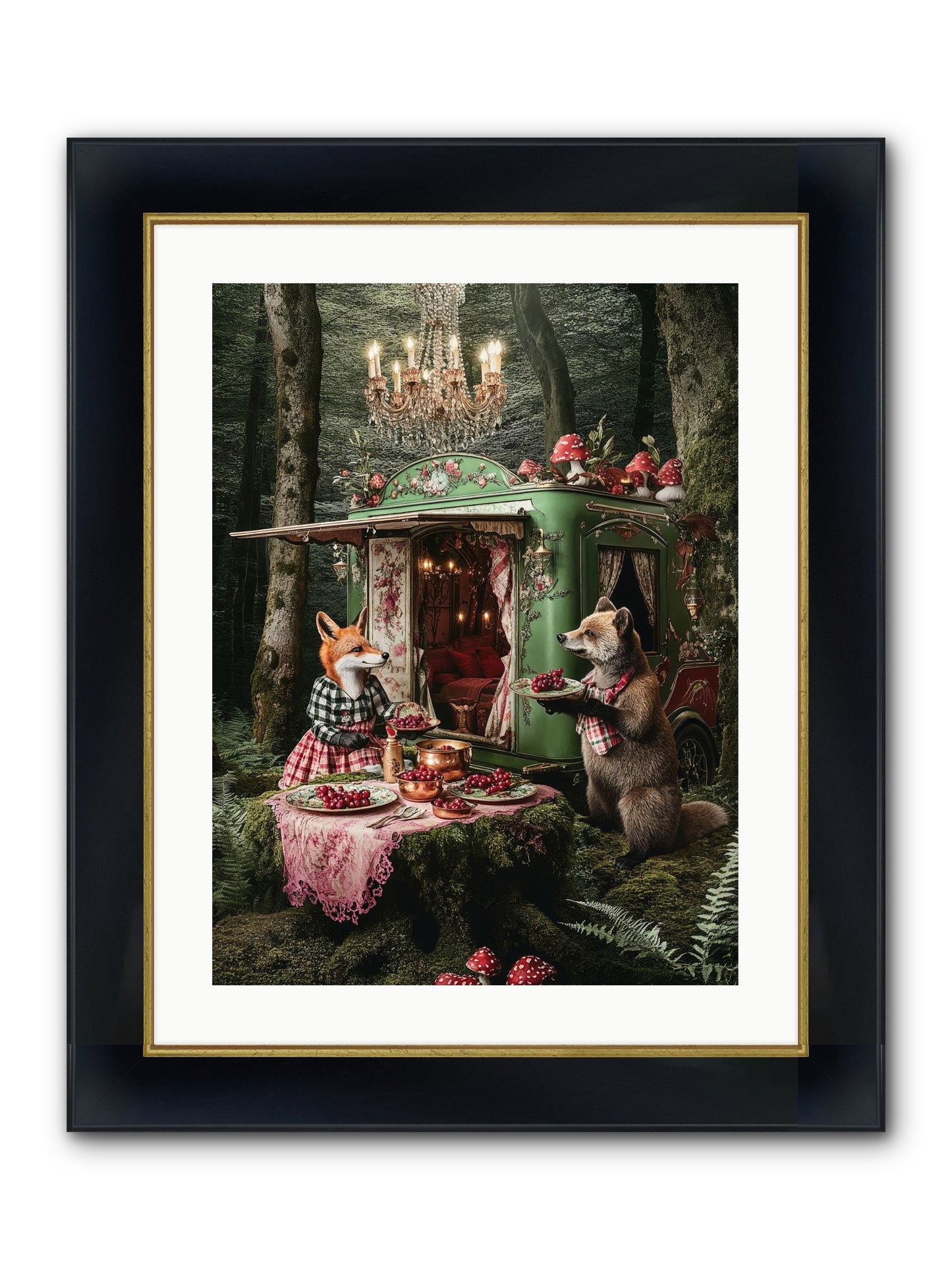 Sweet Things Shine True Framed Print - Wide Black w/Gold 18x24