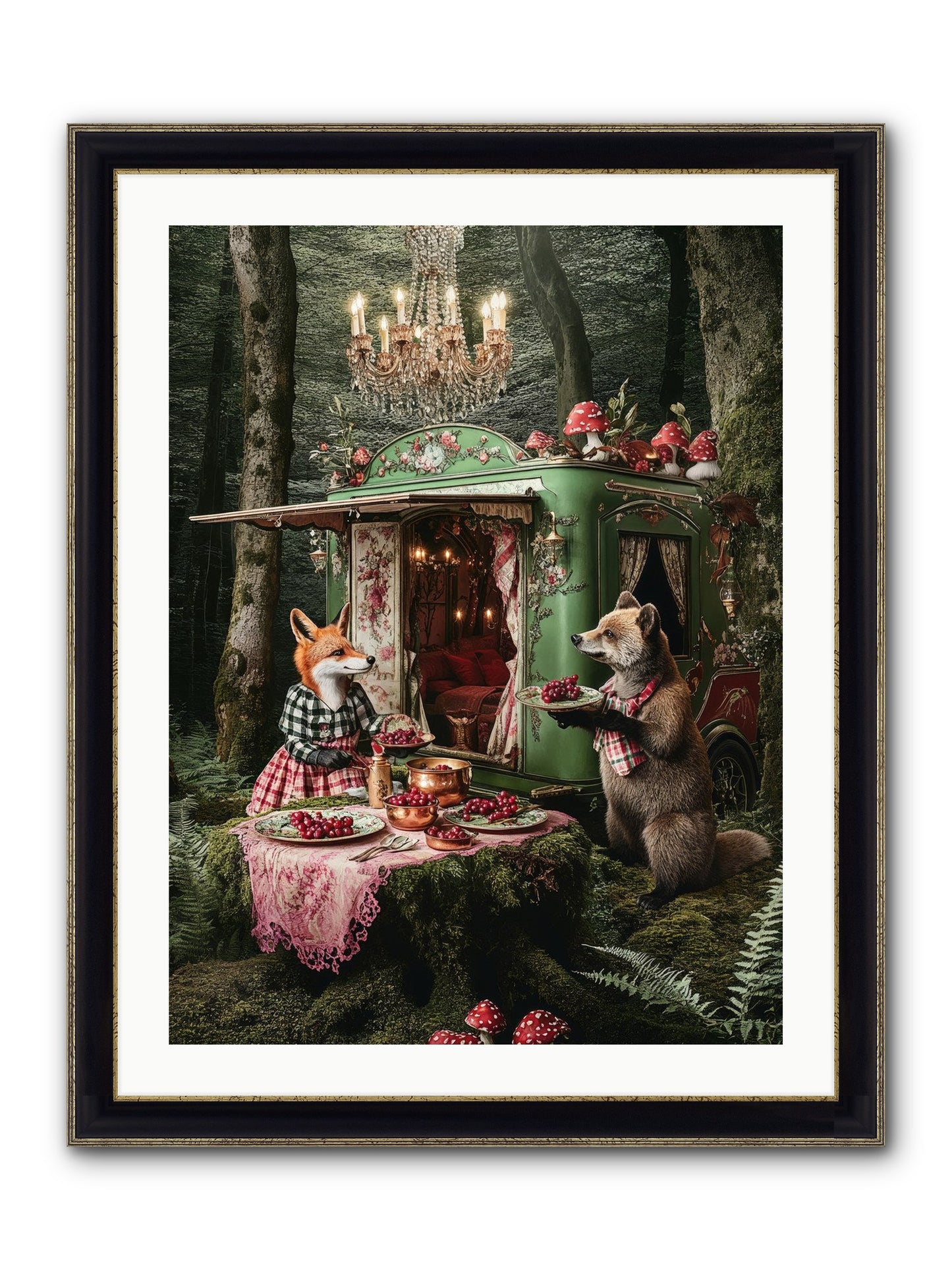 Sweet Things Shine True Framed Print - Black & Gold 24x32