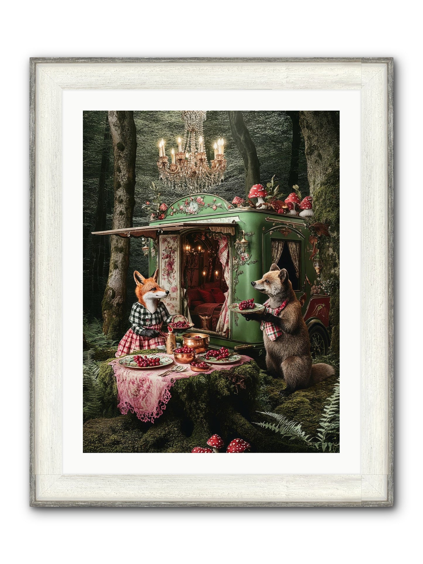 Sweet Things Shine True Framed Print - Driftwood White 24x32