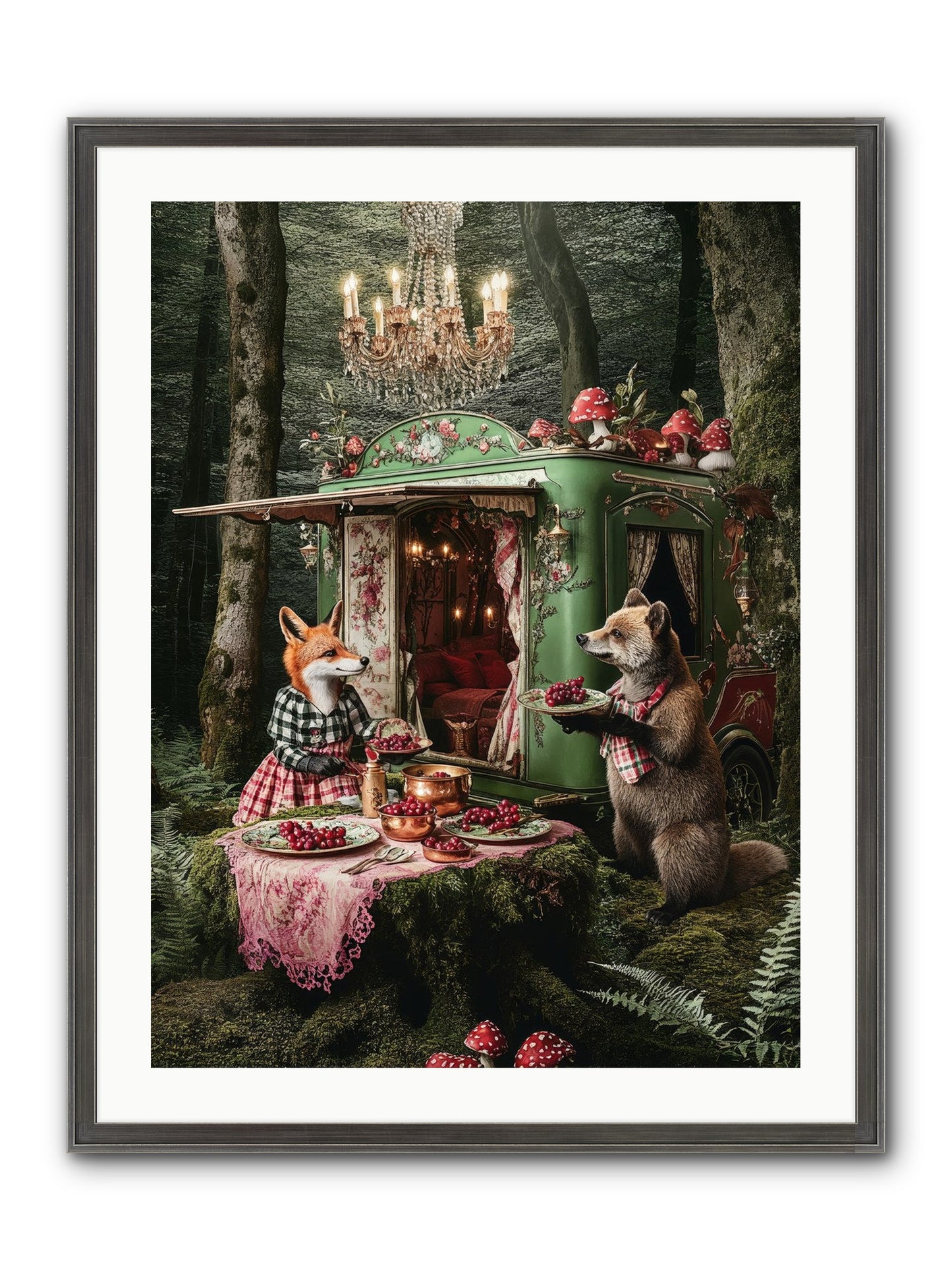 Sweet Things Shine True Framed Print - Slimwoods Black/Silver 24x32