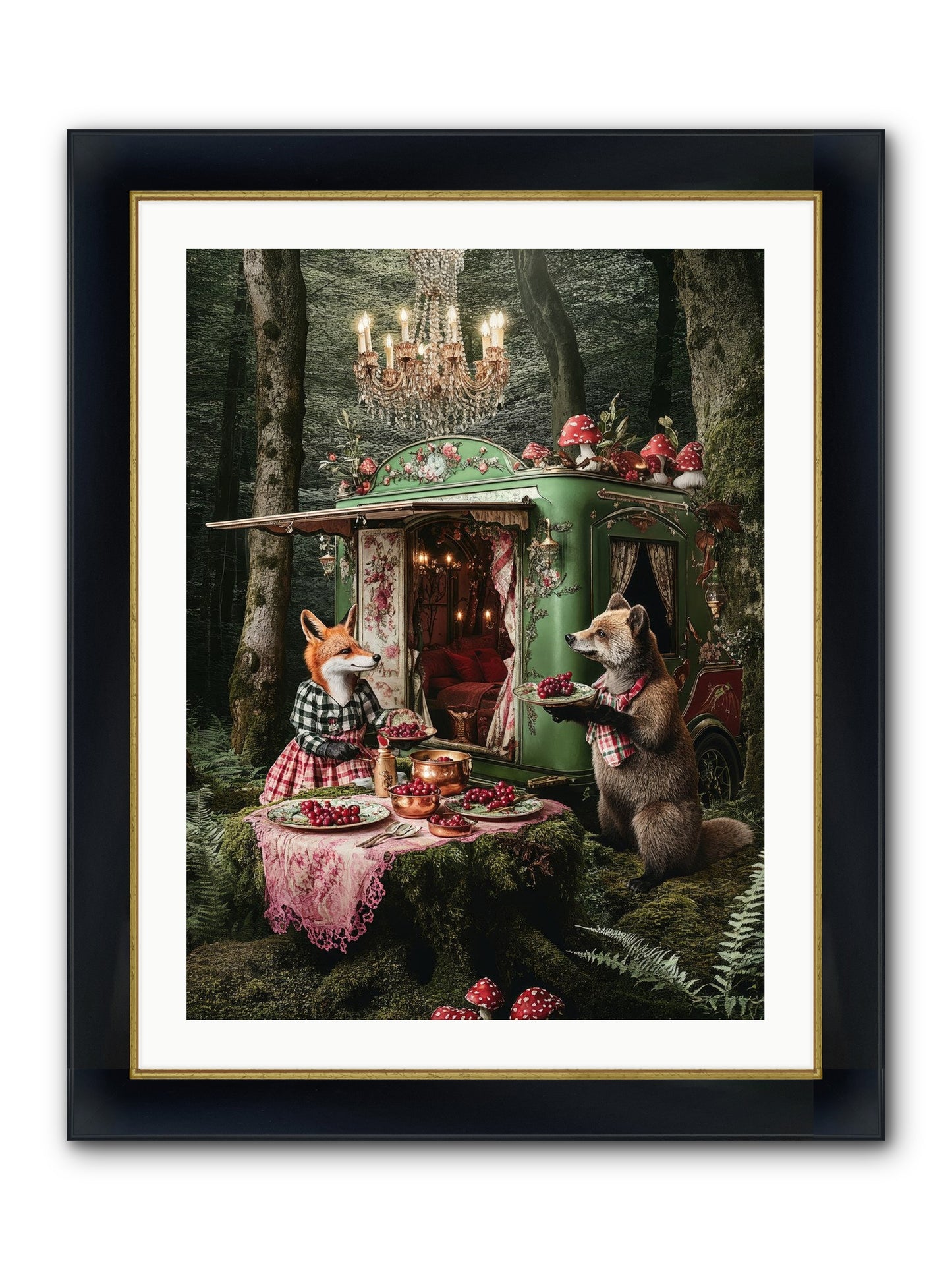 Sweet Things Shine True Framed Print - Wide Black w/Gold 24x32