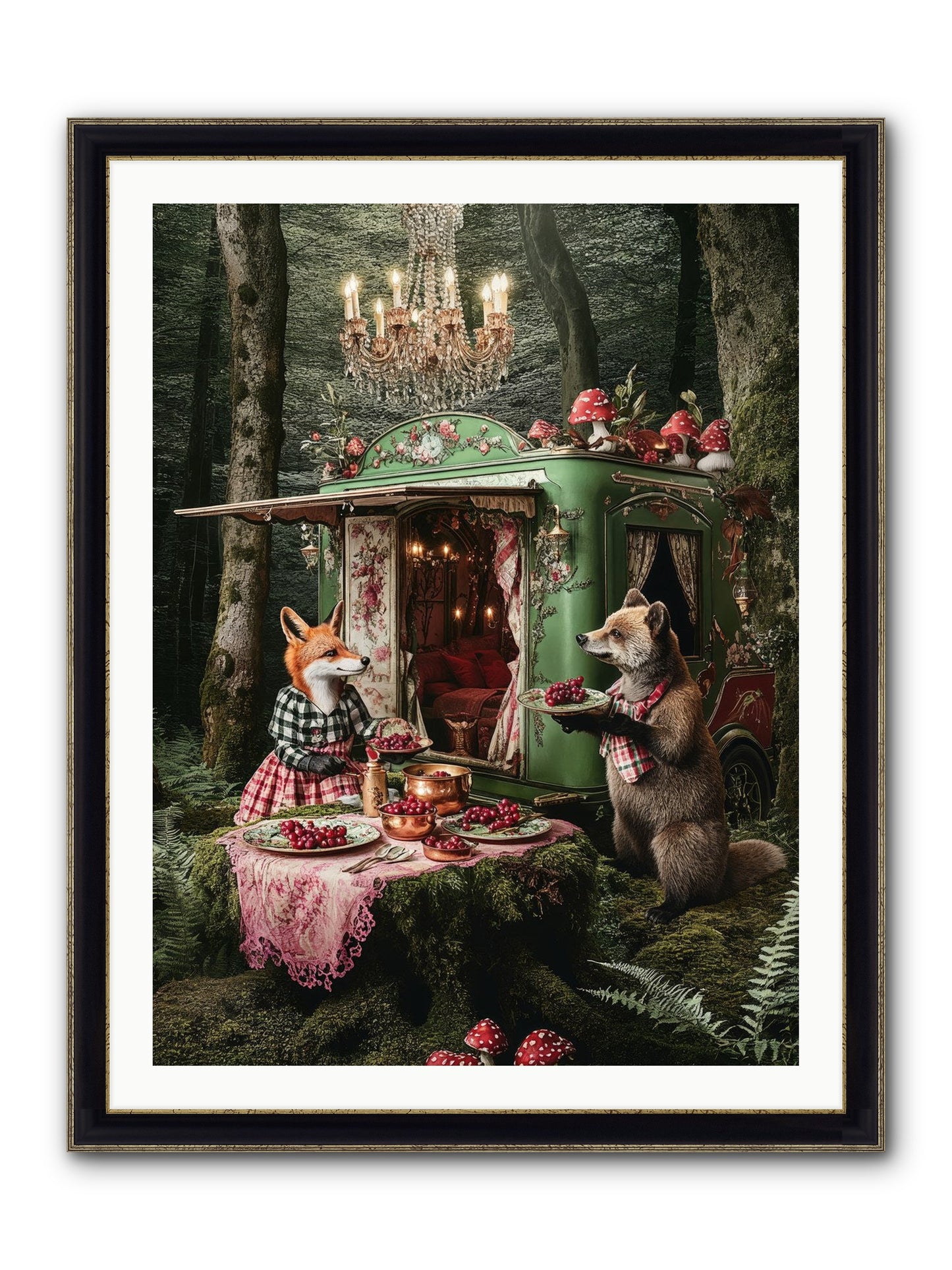 Sweet Things Shine True Framed Print - Black & Gold 30x40