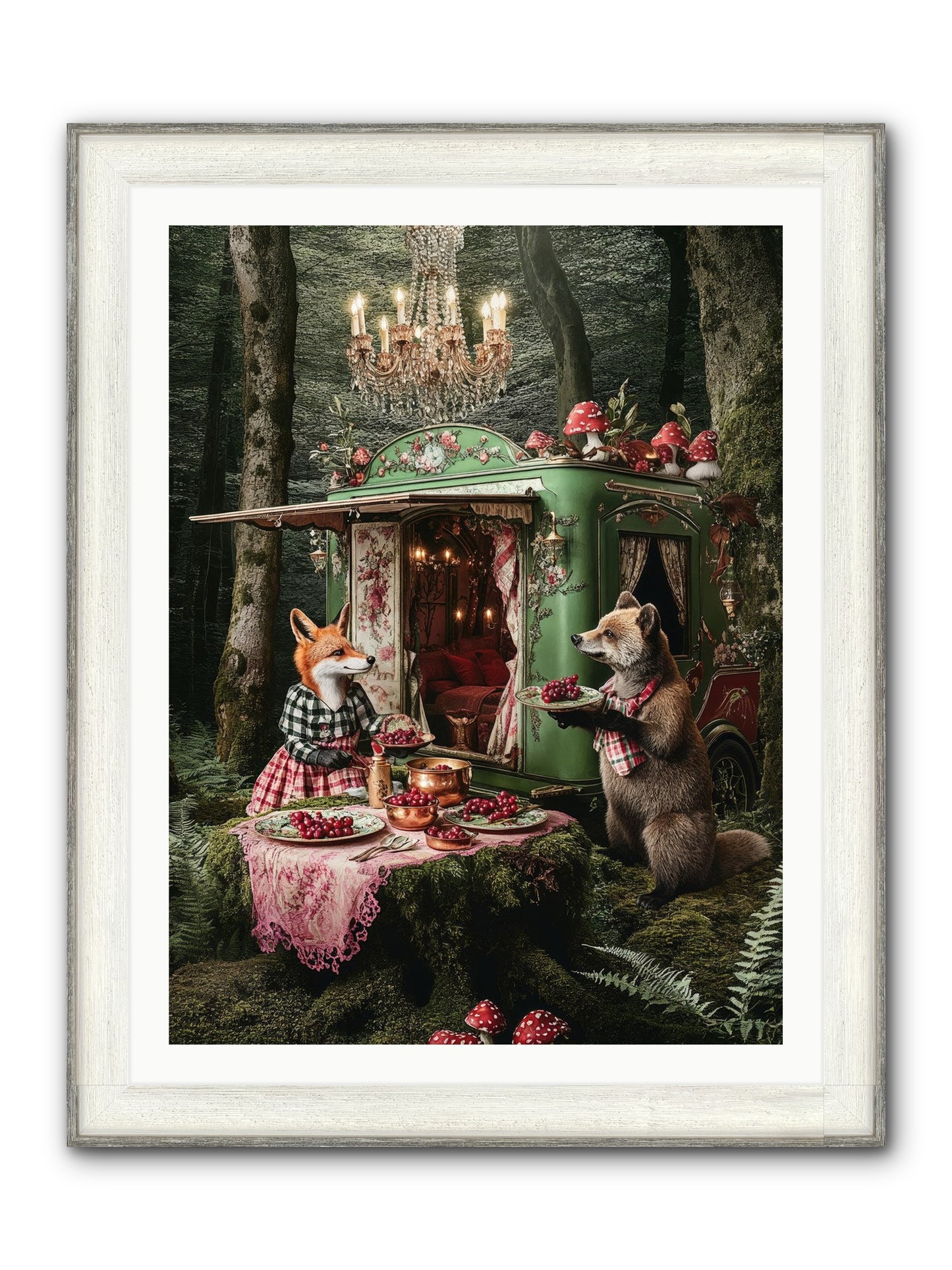 Sweet Things Shine True Framed Print - Driftwood White 30x40