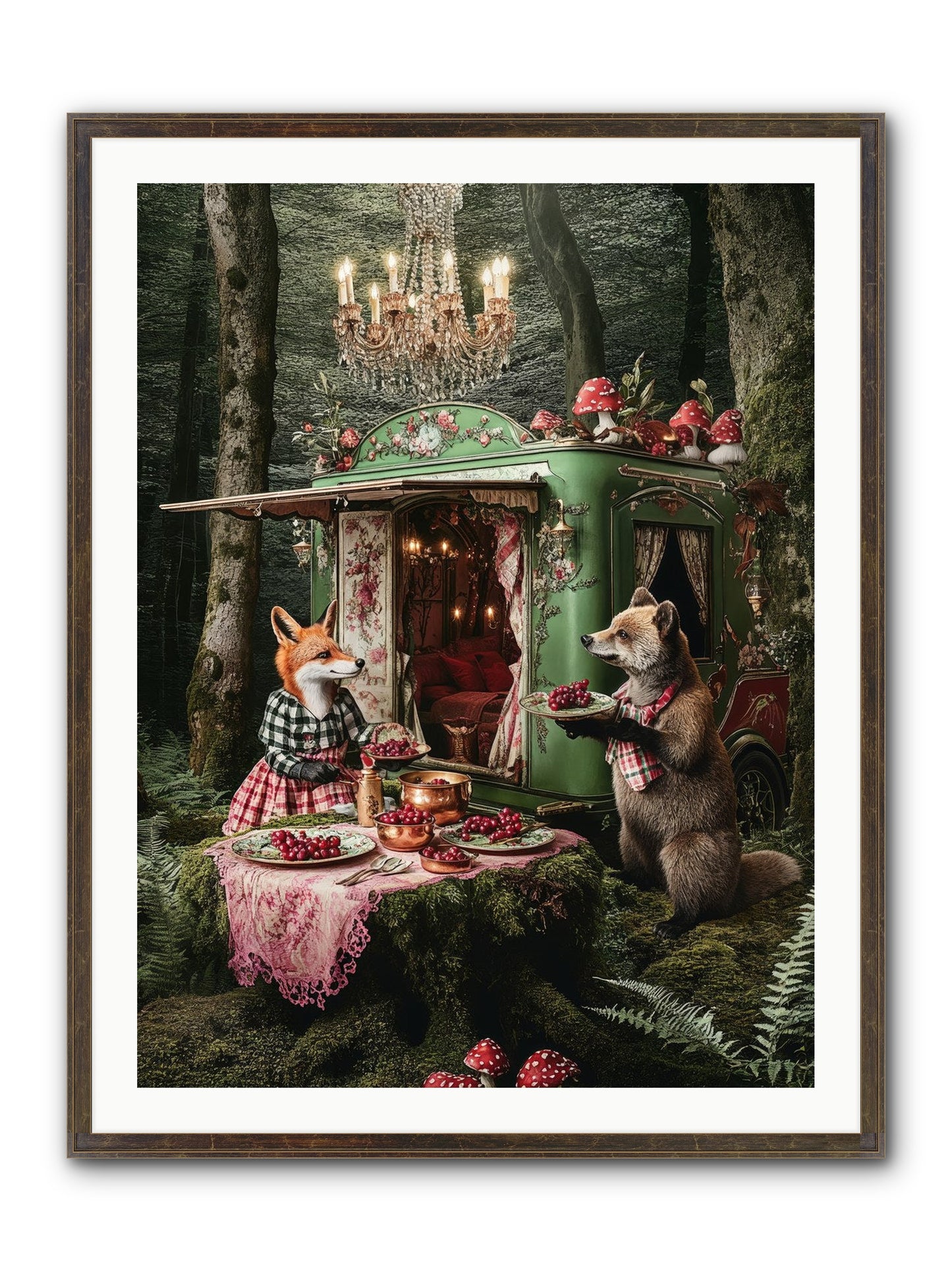 Sweet Things Shine True Framed Print - Slimwoods Black/Gold 30x40