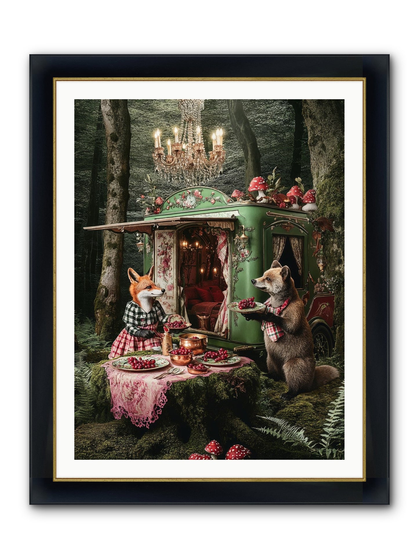 Sweet Things Shine True Framed Print - Wide Black w/Gold 30x40