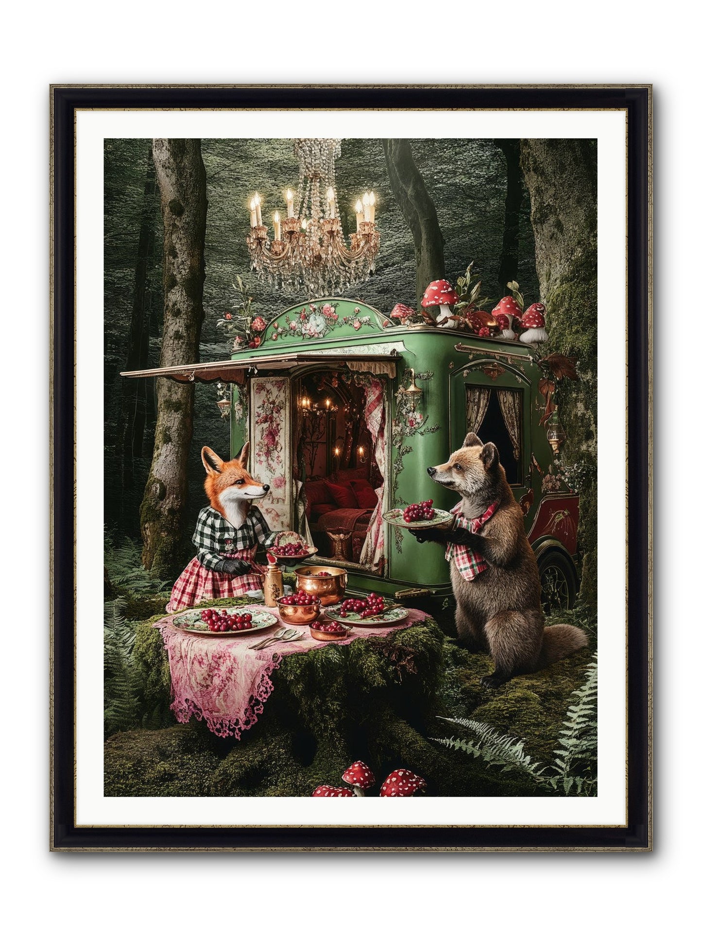 Sweet Things Shine True Framed Print - Black & Gold 36x48