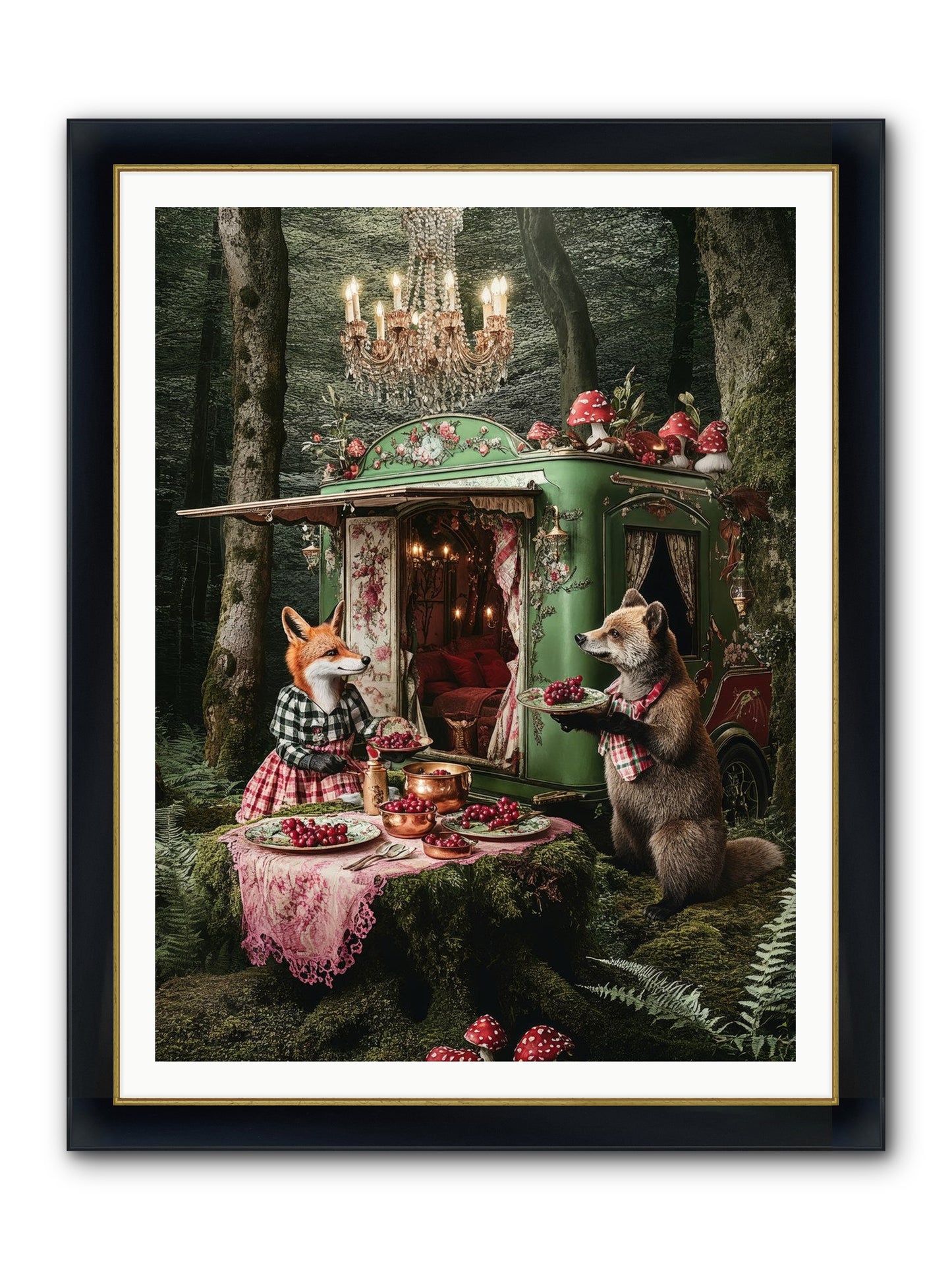 Sweet Things Shine True Framed Print - Wide Black w/Gold 36x48