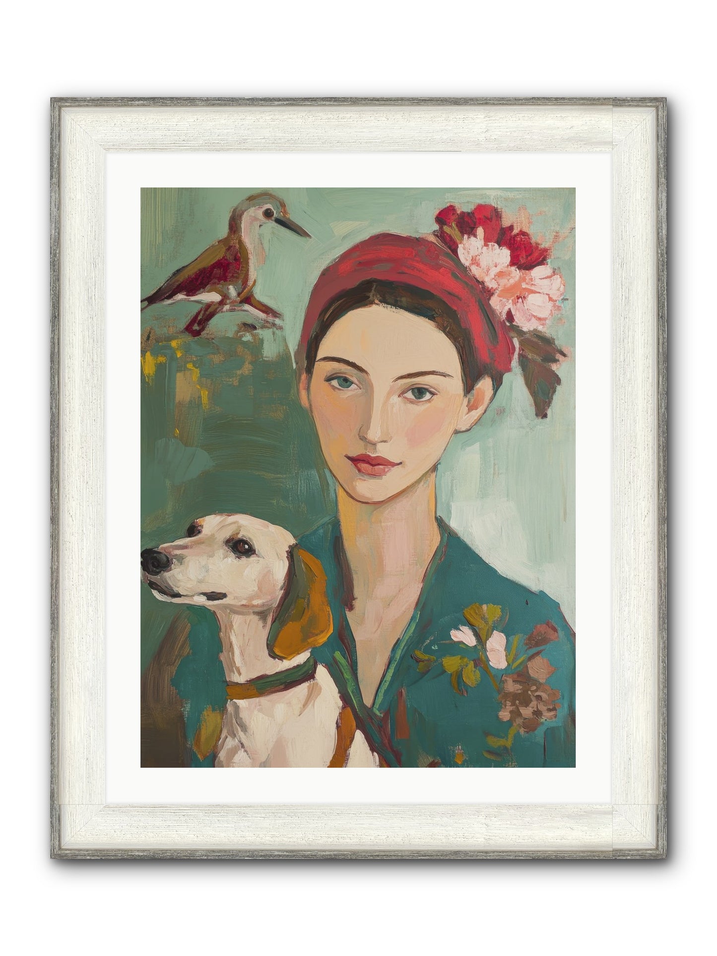 Sweetest Little Cake Framed Print - Driftwood White 24x32