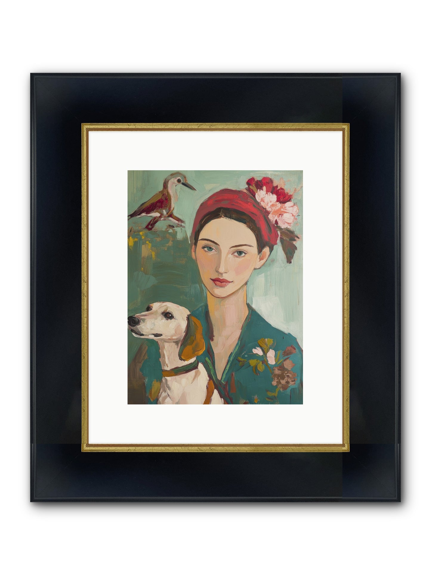 Sweetest Little Cake Framed Print - Wide Black w/Gold 9x12