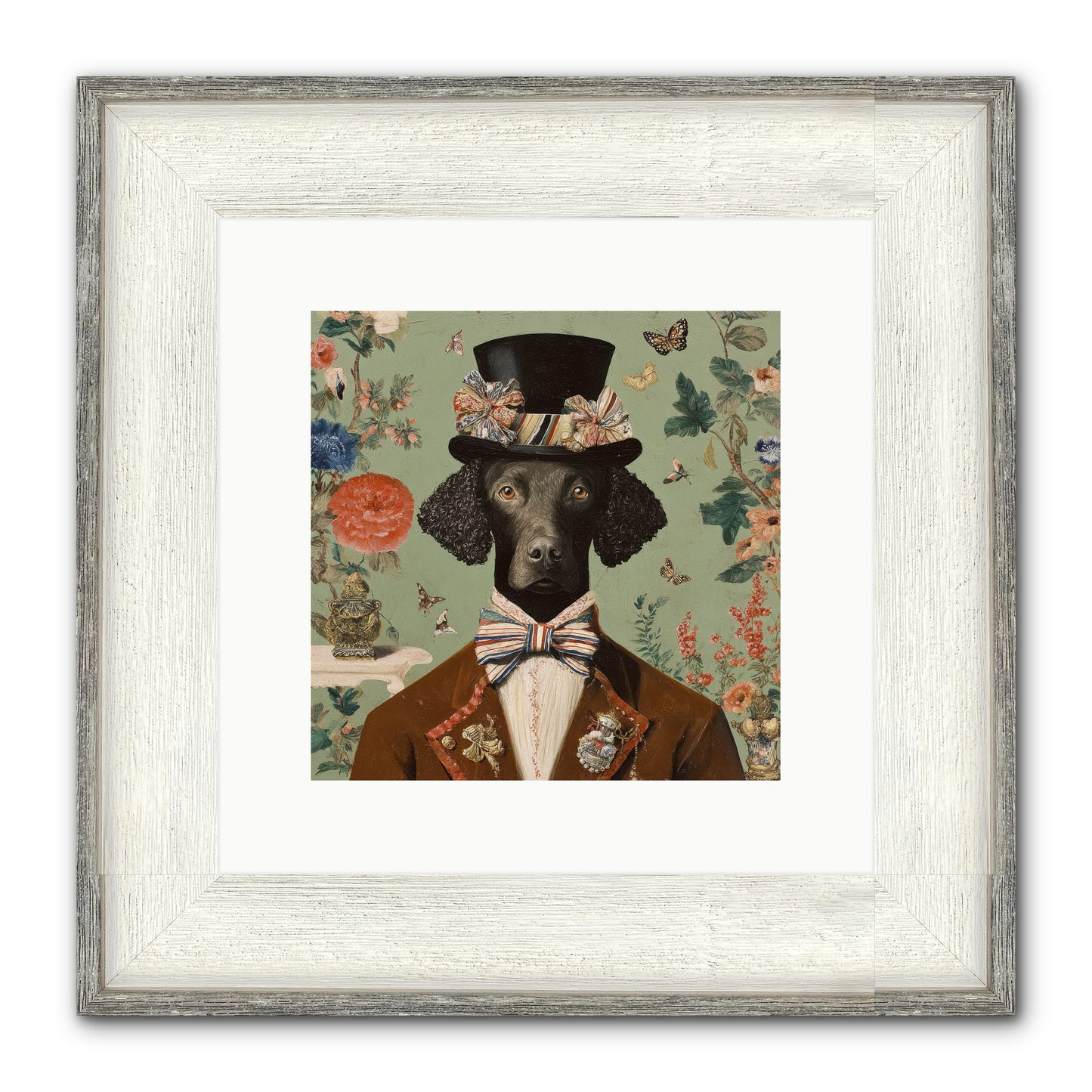 Sweets In Bloom Framed Print - Driftwood White 10x10