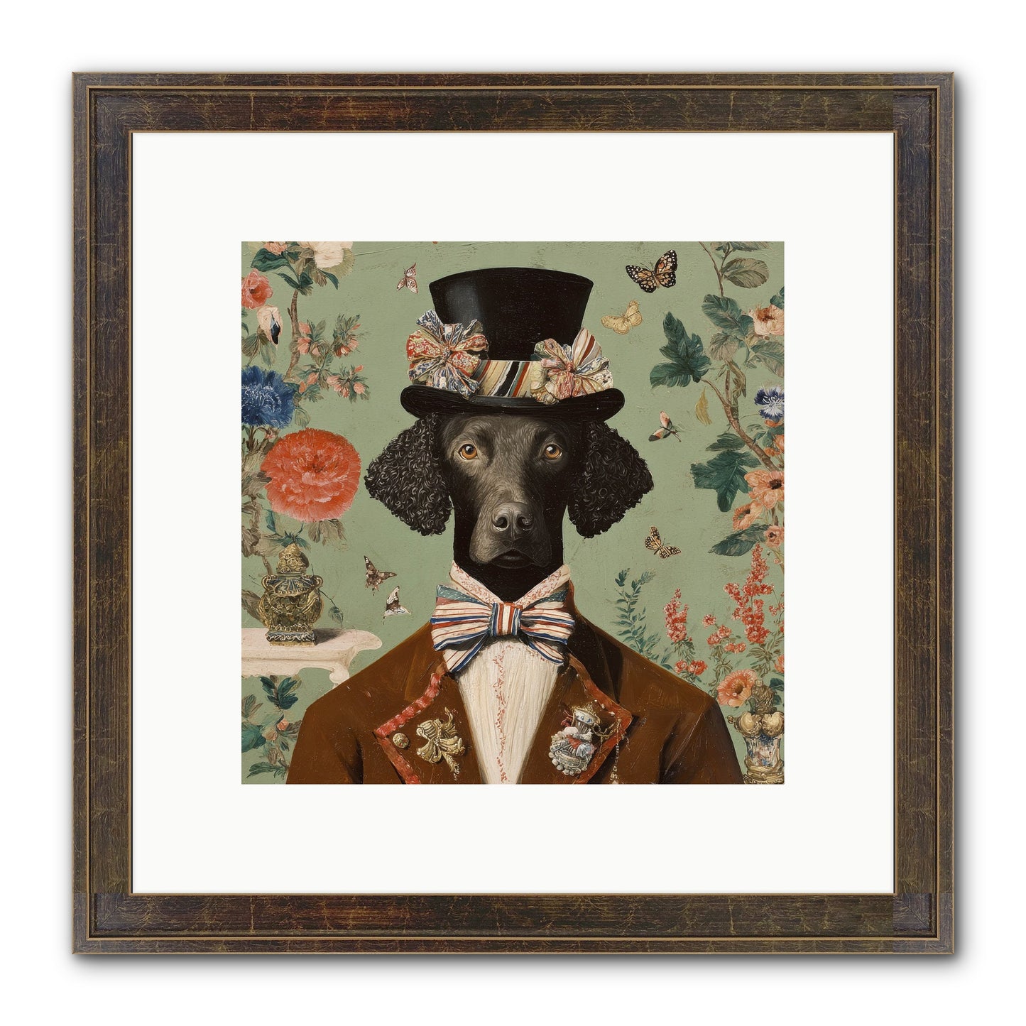 Sweets In Bloom Framed Print - Slimwoods Black/Gold 10x10