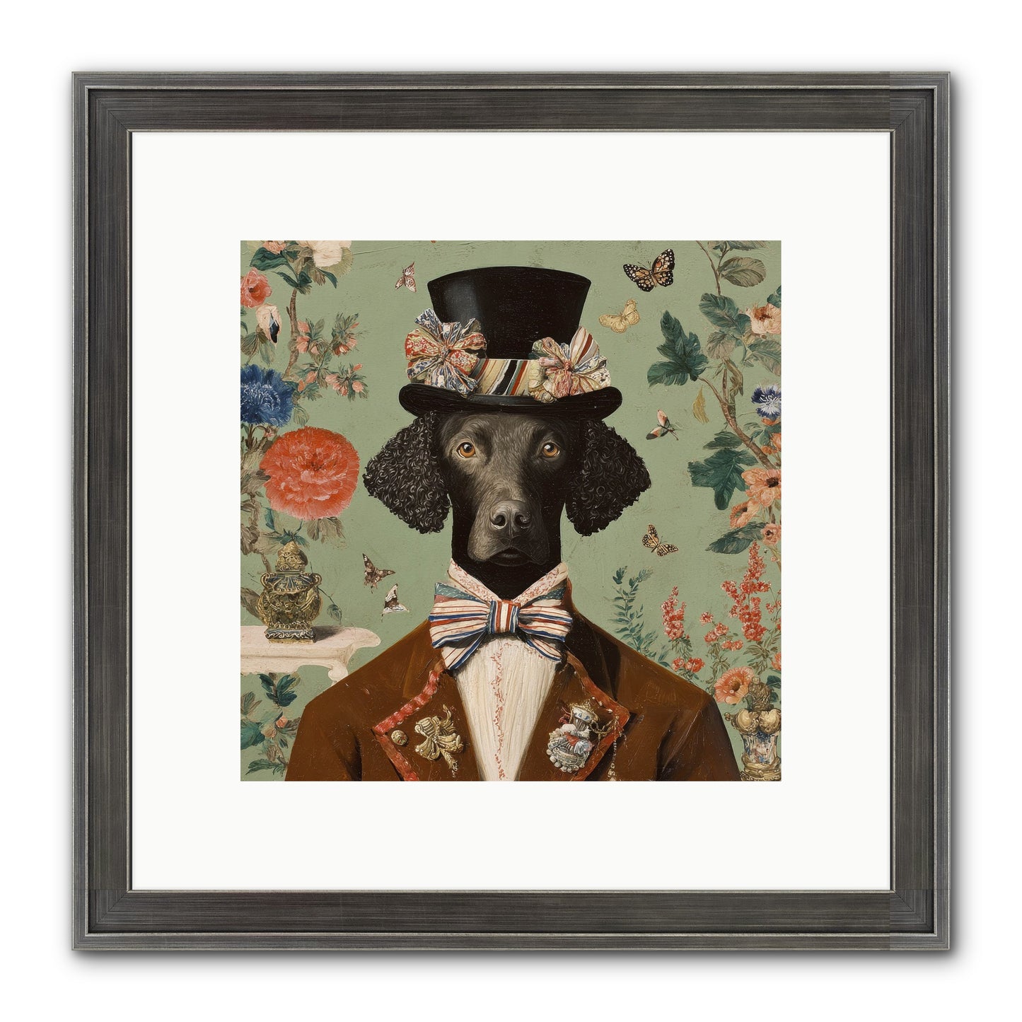 Sweets In Bloom Framed Print - Slimwoods Black/Silver 10x10