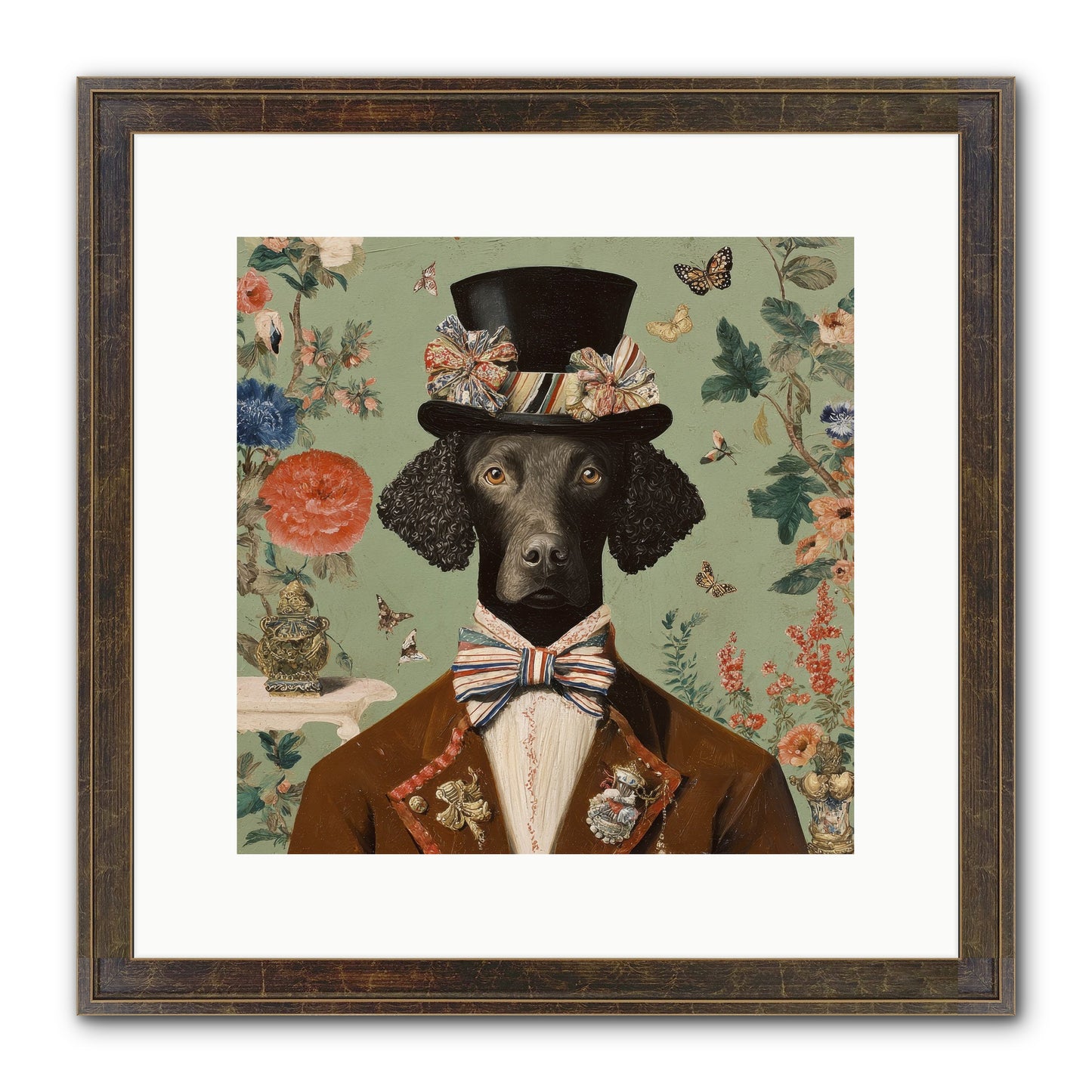 Sweets In Bloom Framed Print - Slimwoods Black/Gold 12x12
