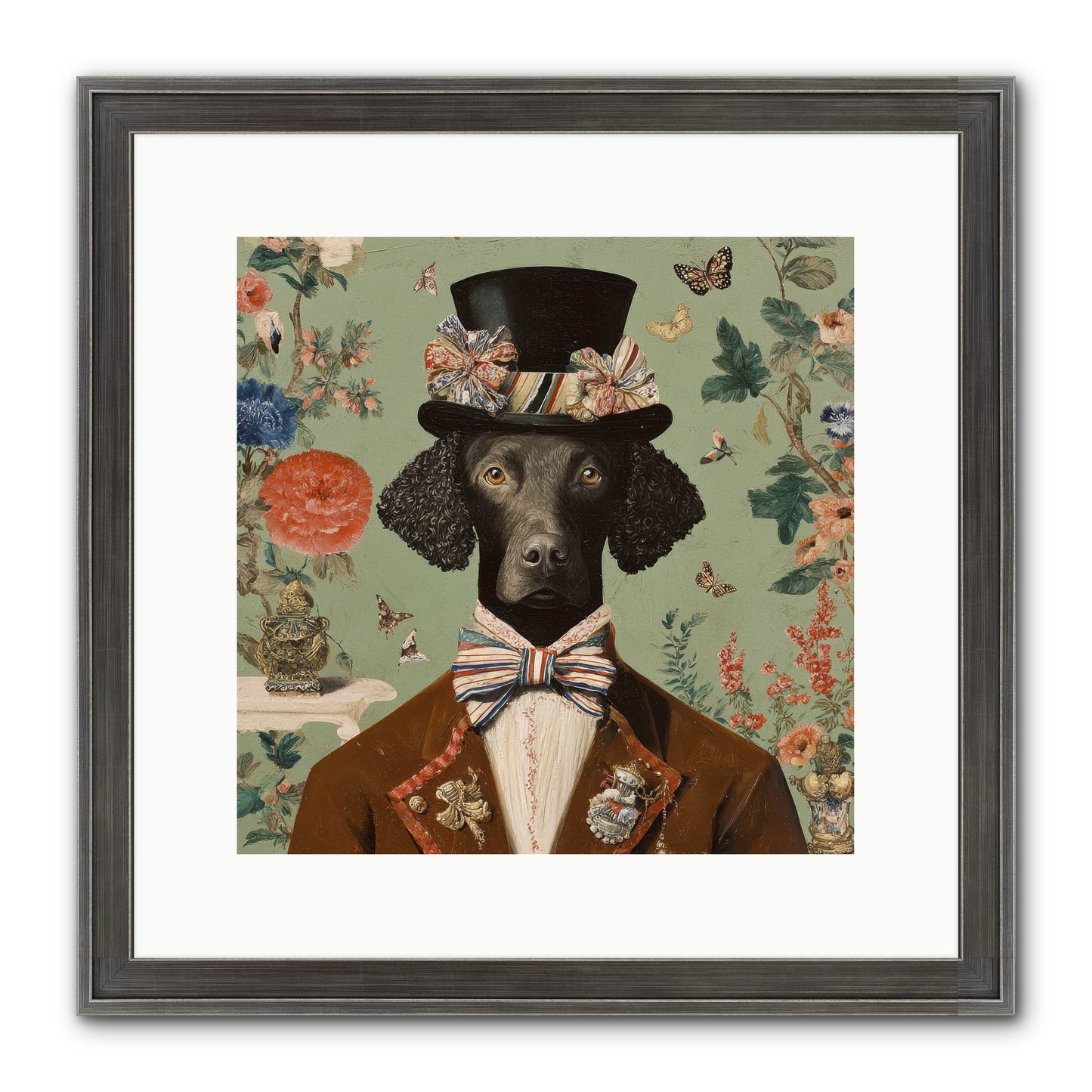 Sweets In Bloom Framed Print - Slimwoods Black/Silver 12x12