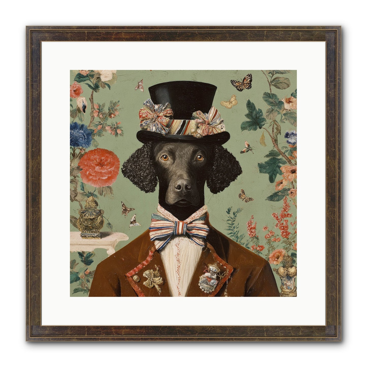 Sweets In Bloom Framed Print - Slimwoods Black/Gold 16x16