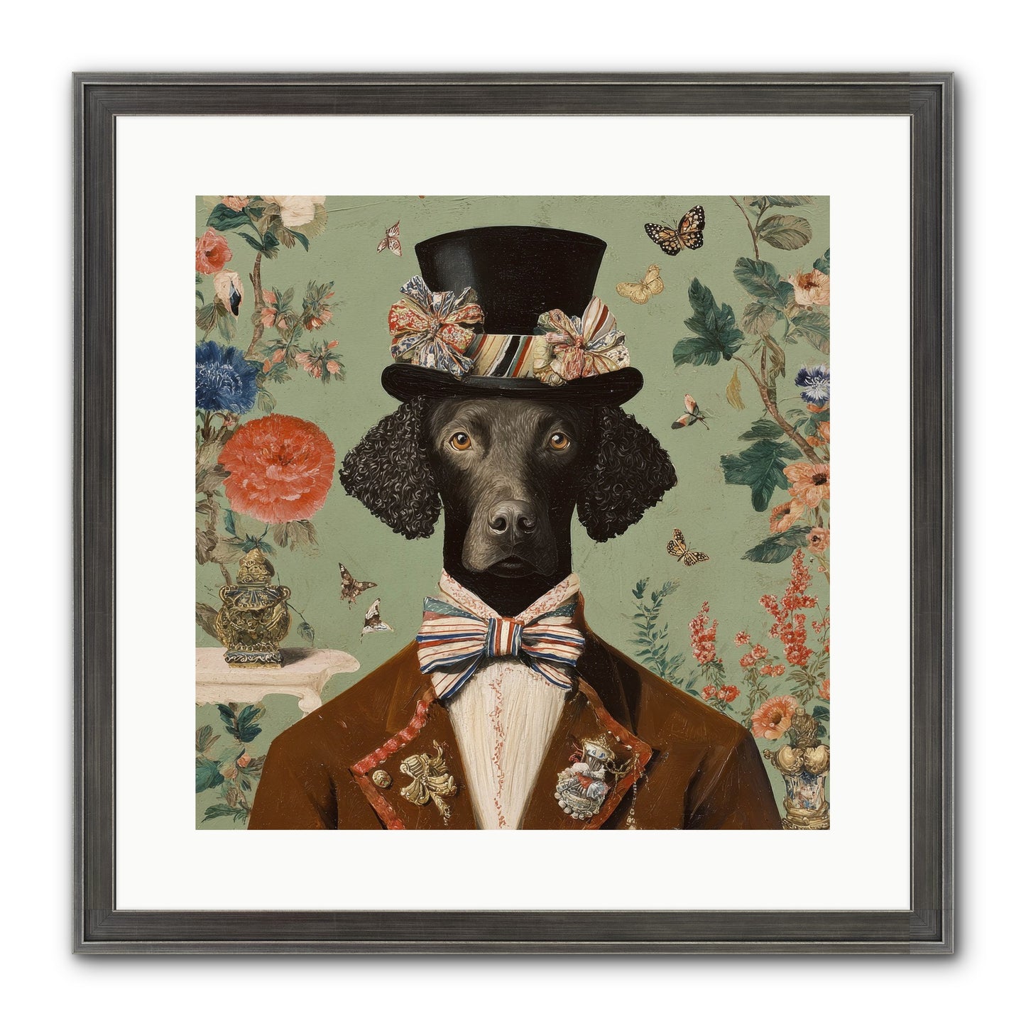 Sweets In Bloom Framed Print - Slimwoods Black/Silver 16x16