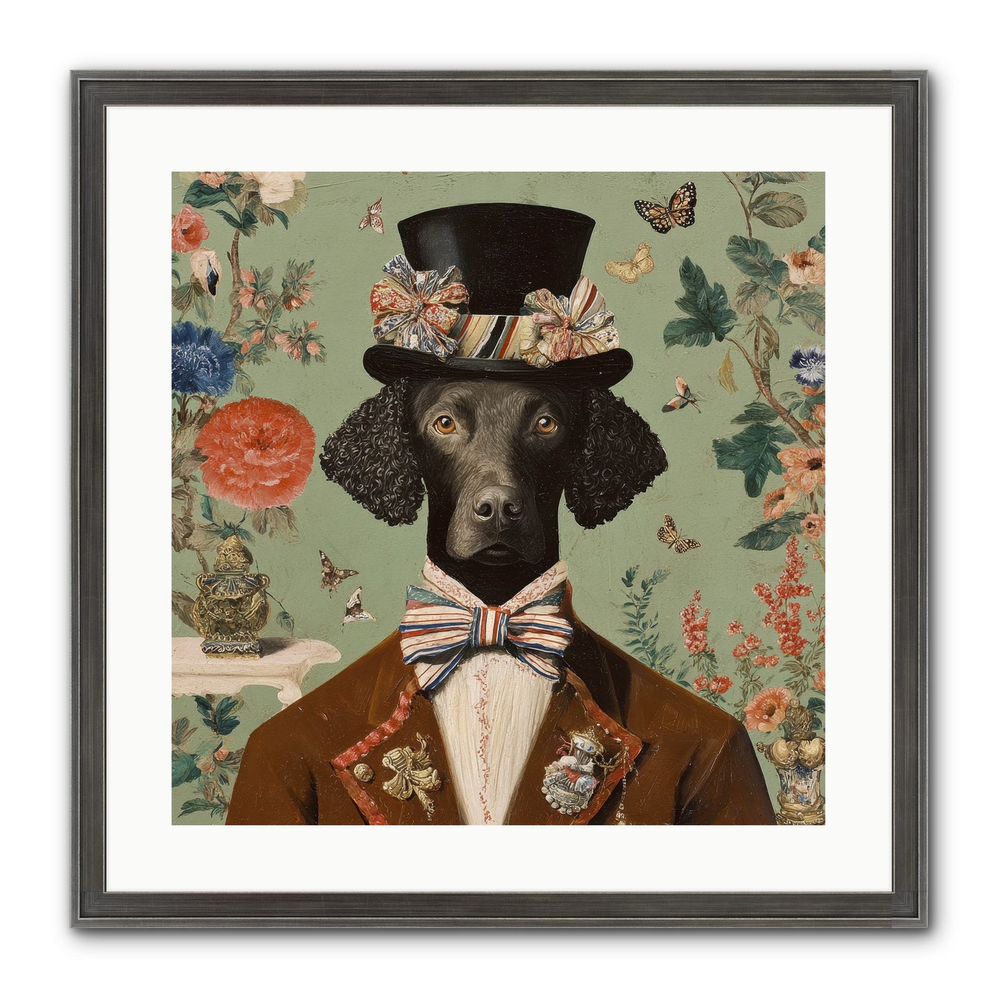Sweets In Bloom Framed Print - Slimwoods Black/Silver 20x20